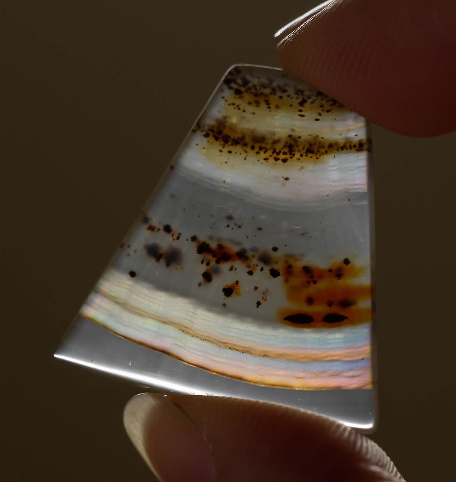 IRIS AGATE Crystal Cabochon - Natural Gemstone for Jewelry Making, Healing Crystals & DIY Crafts | Perfect for Pendants, Rings & Spiritual Decor