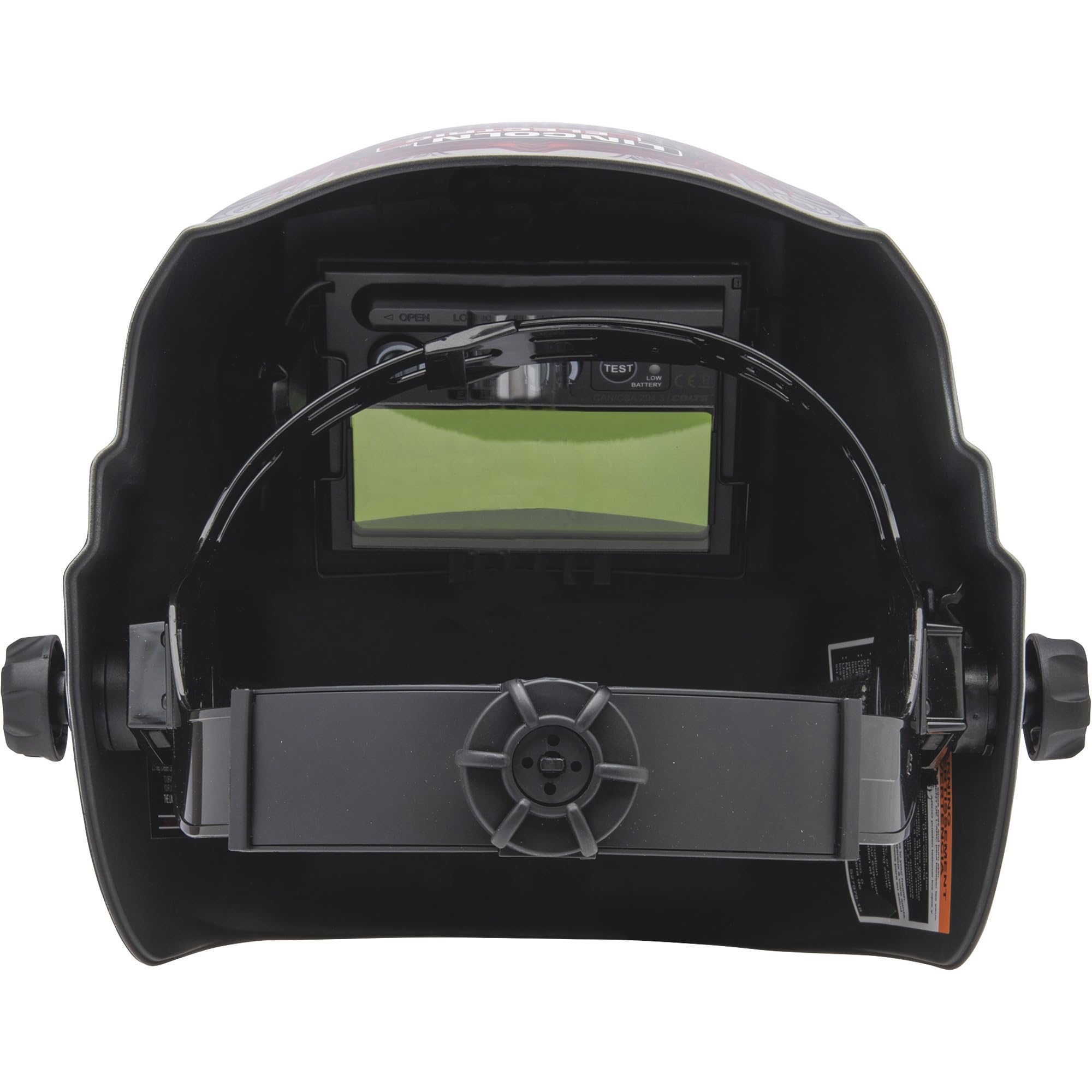Auto Darkening Welding Helmet with Shade 9-13 Adjustable Lens - Tan/Red for Arc, MIG, TIG Welding - Perfect for DIY, Construction & Metal Fabrication