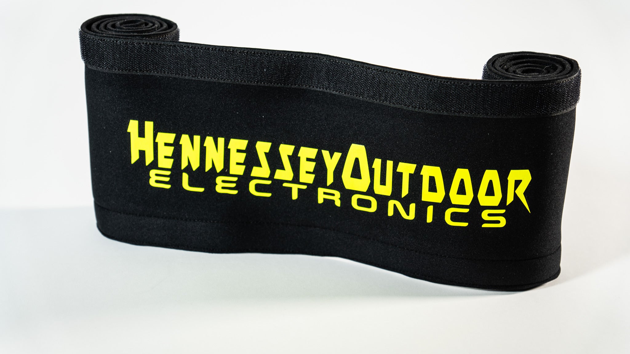 H.O.E TROLLING MOTOR SOCK BLACK W/ NEON YELLOW LETTERING