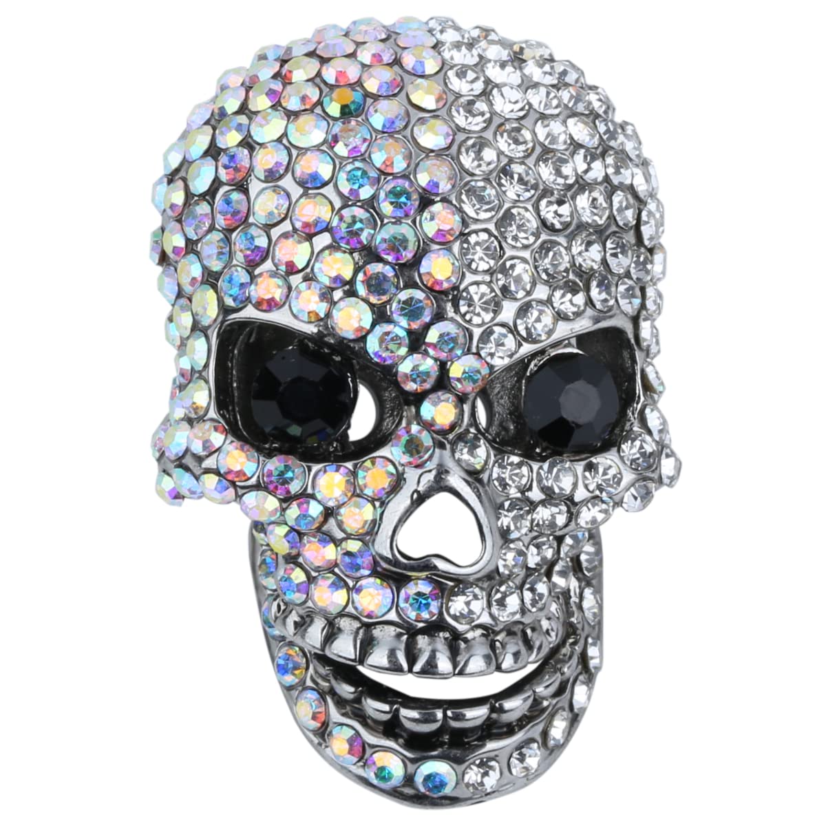 Women's Skull Stretch Ring Size 7-9 | Biker Jewelry for Motorcycle Riding
