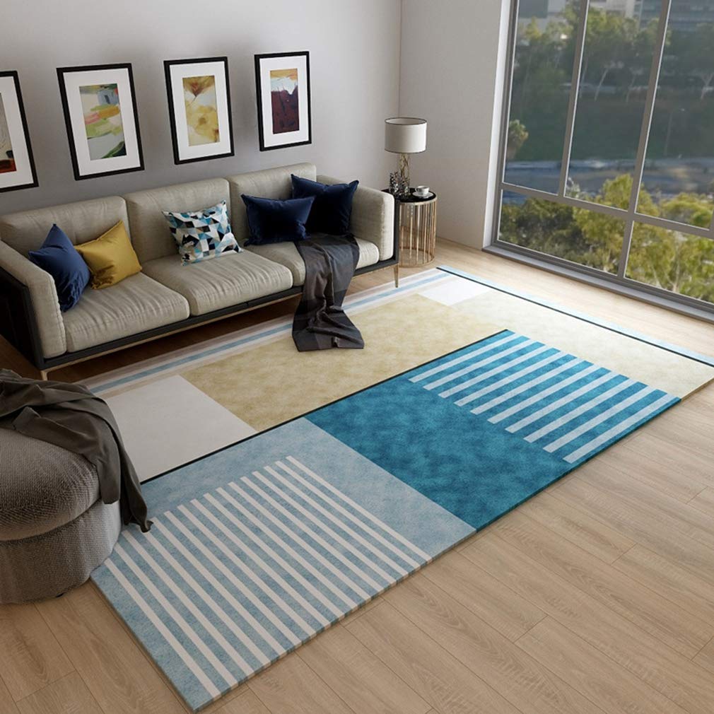 Soft Abstract Art Area Rug - 3'x8' Fleece Non-Slip Rectangular Carpet for Living Room, Bedroom & Nursery | Modern Nordic Home Decor | Indoor/Outdoor Use for Kids Crawling, Floor Protection & Cozy Decor