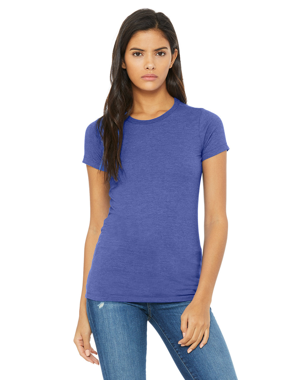 Bella + Canvas 6004 Women's Slim Fit Short Sleeve T-Shirt - Soft Cotton Tee for Casual Wear, Workout & Layering