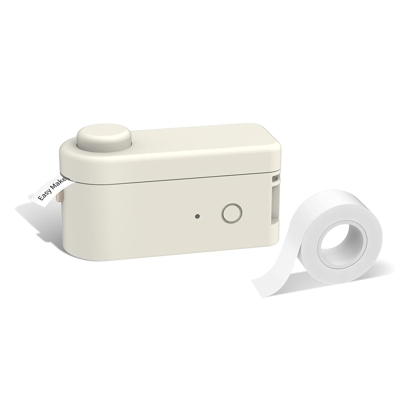 Aibesy Portable Mini Pocket Printer - Wireless Bluetooth Thermal Label Printer with 1 Roll Label Paper, Inkless Printing for DIY Stickers | Compatible with iOS & Android | Perfect for Home, Office, School & Small Business Labeling Needs