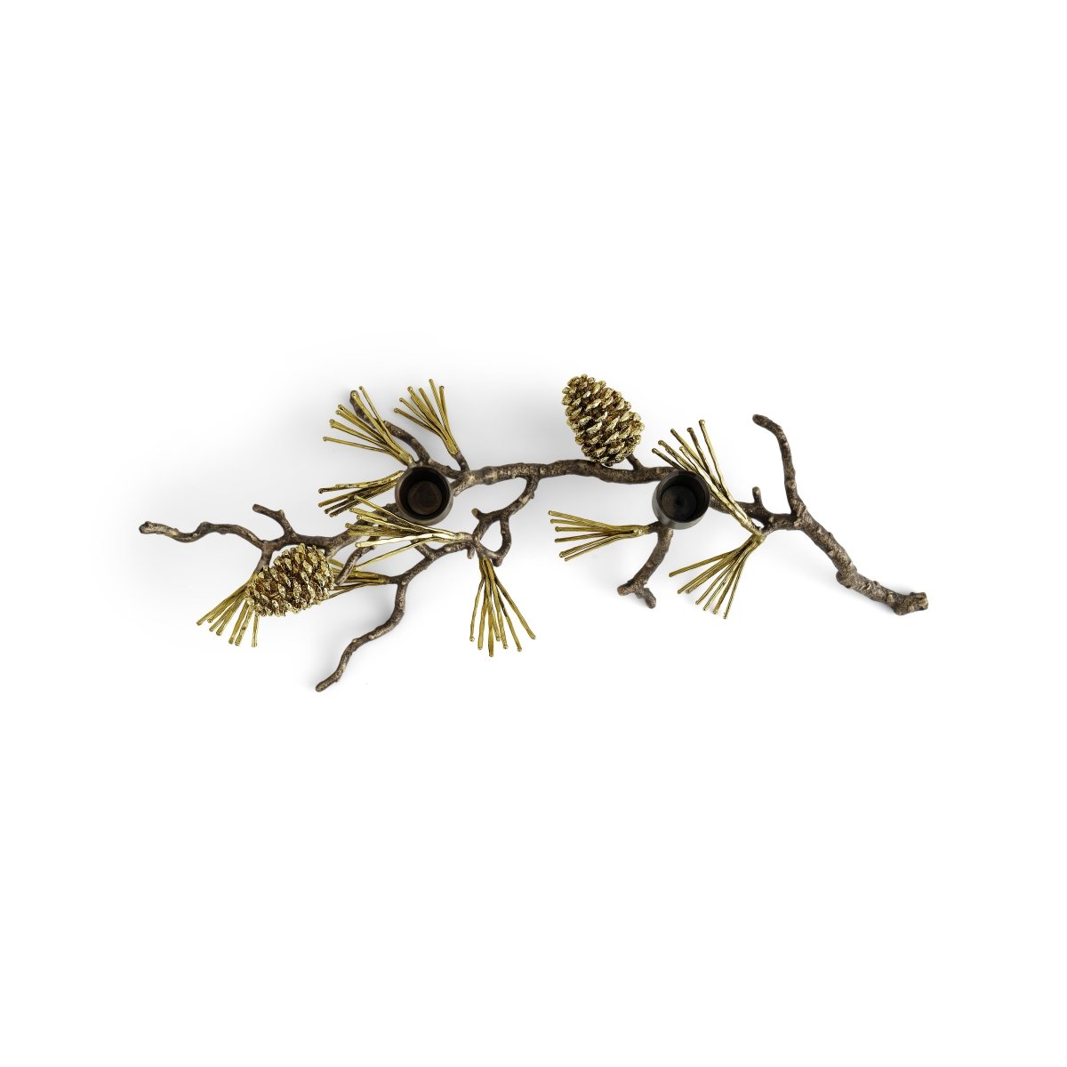 Handmade Pine Cone Candelabra - Rustic Natural Wooden Candle Holder for Farmhouse, Wedding & Holiday Decor - Perfect for Christmas, Thanksgiving & Cozy Home Decoration