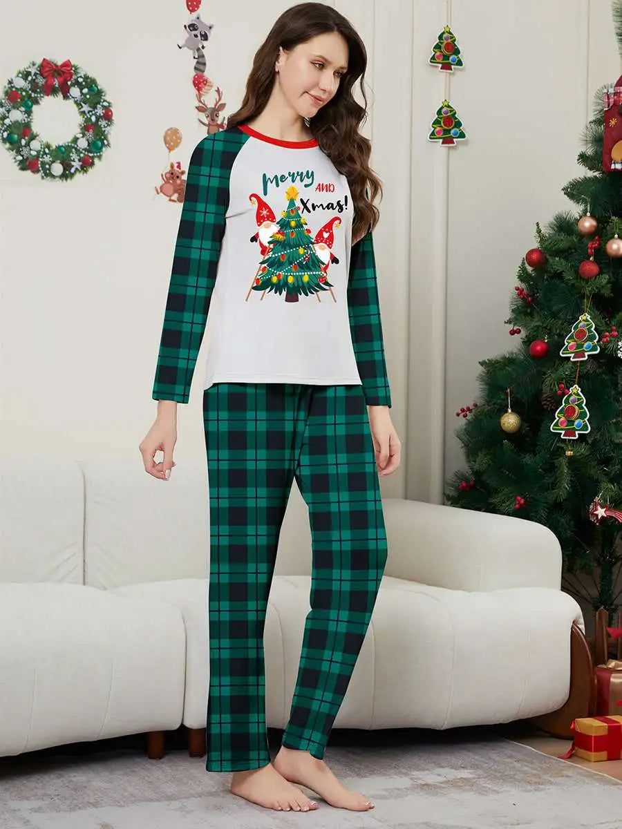 Christmas Matching Family Pajamas Set - Cozy Holiday Pjs with Festive Christmas Tree Design - Perfect for Family Photos, Christmas Morning & Holiday Gatherings
