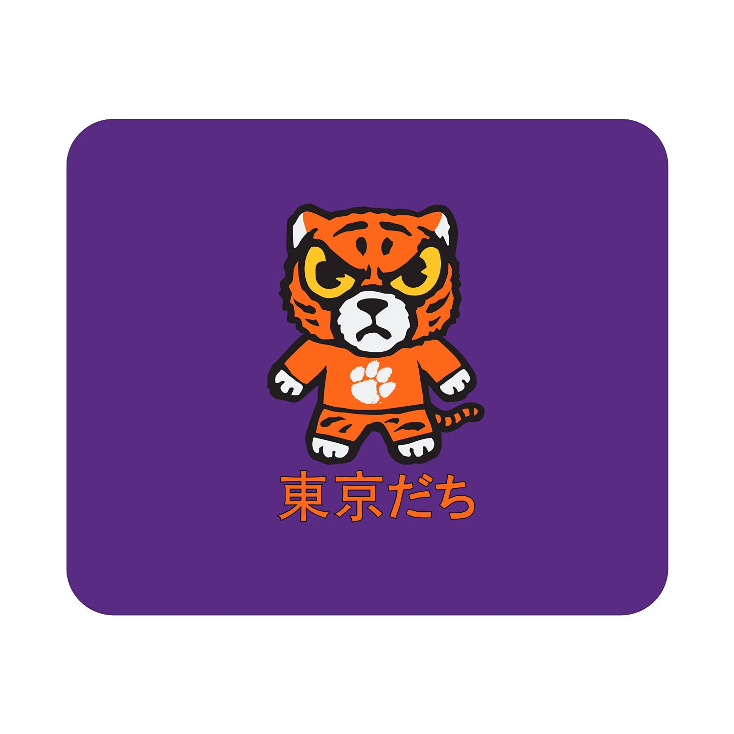 OTM Essentials Clemson University Standard Fabric Mouse Pad - Non-Slip Desk Accessory for Gaming & Office Use - Classic Design by Tokyodachi - Perfect for College Dorms, Home Offices & Workstations