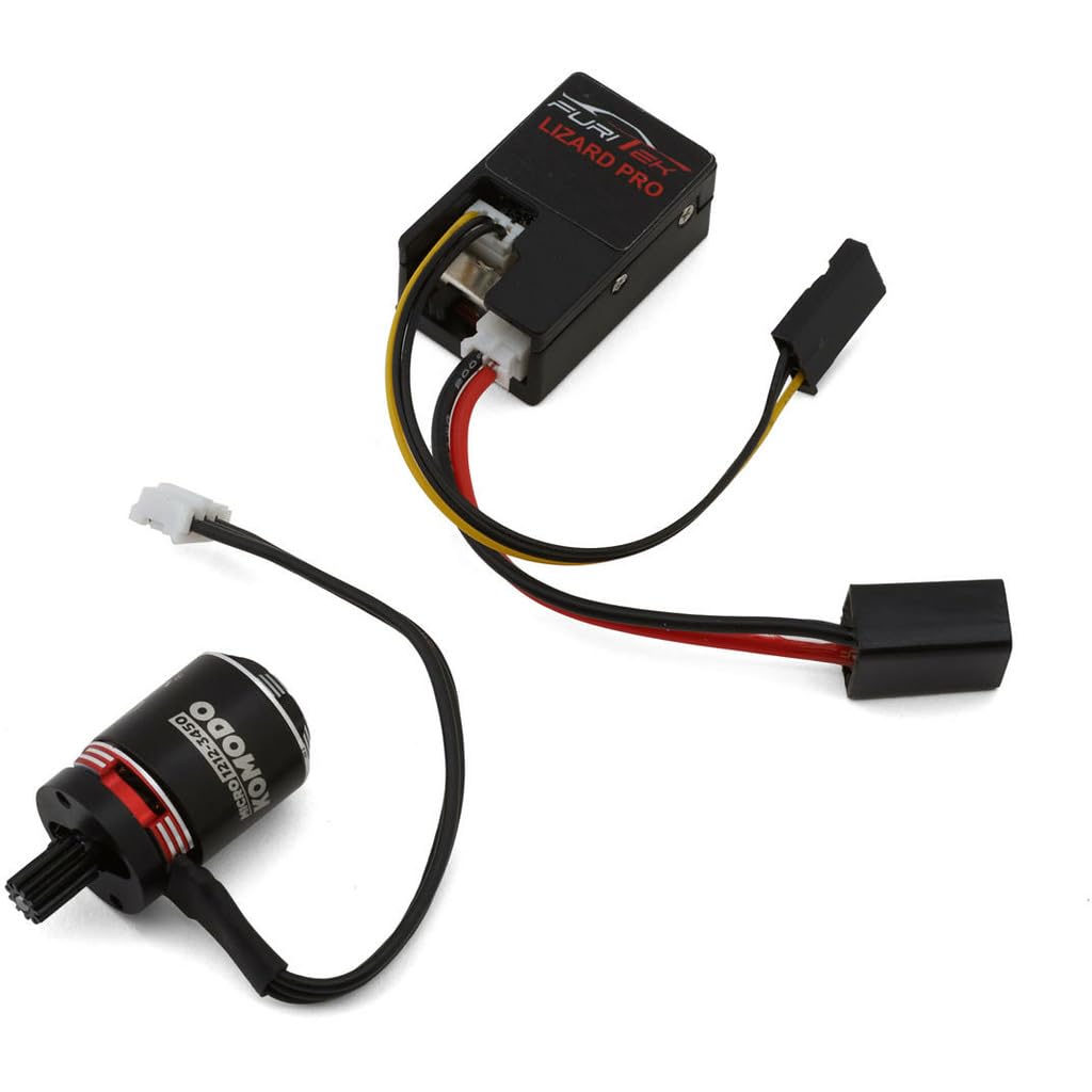 FURITEK Stinger 118 Brushless Power System for TRX4M RC Crawler - Includes Lizard Pro ESC & KMD 1212-3450 Brushless Motor (3500KV) - High Performance Upgrade for Traxxas TRX4M 1/18 Scale - Perfect for Rock Crawling, Trail Adventures & Off-Road RC Enthusiasts (FUR-2260)