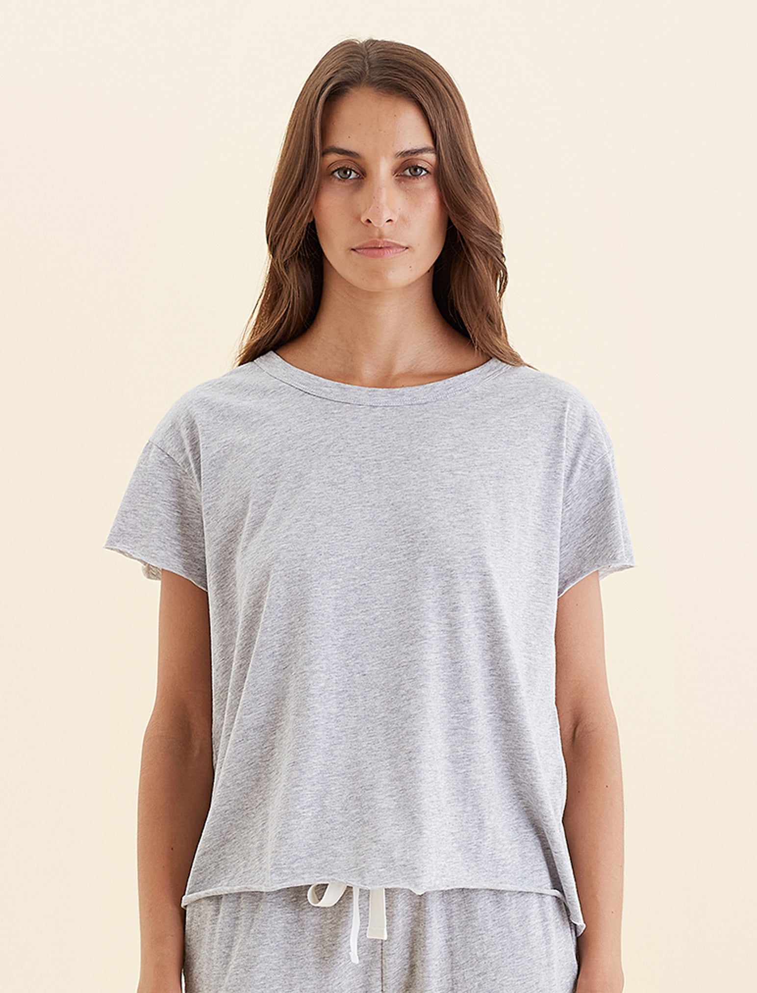 Jada Organic Cotton Knit Boxy Tee - Women's Eco-Friendly Casual Shirt | Perfect for Everyday Wear, Weekend Outfits & Sustainable Fashion