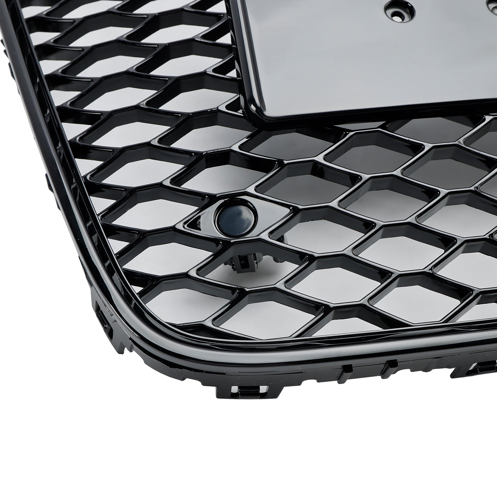 05-15 Audi Q7 SQ7 Gloss Black Front Bumper Radiator Vent Mesh Grille - Replacement Grille for Enhanced Style & Airflow - Perfect for Car Upgrades & Customization