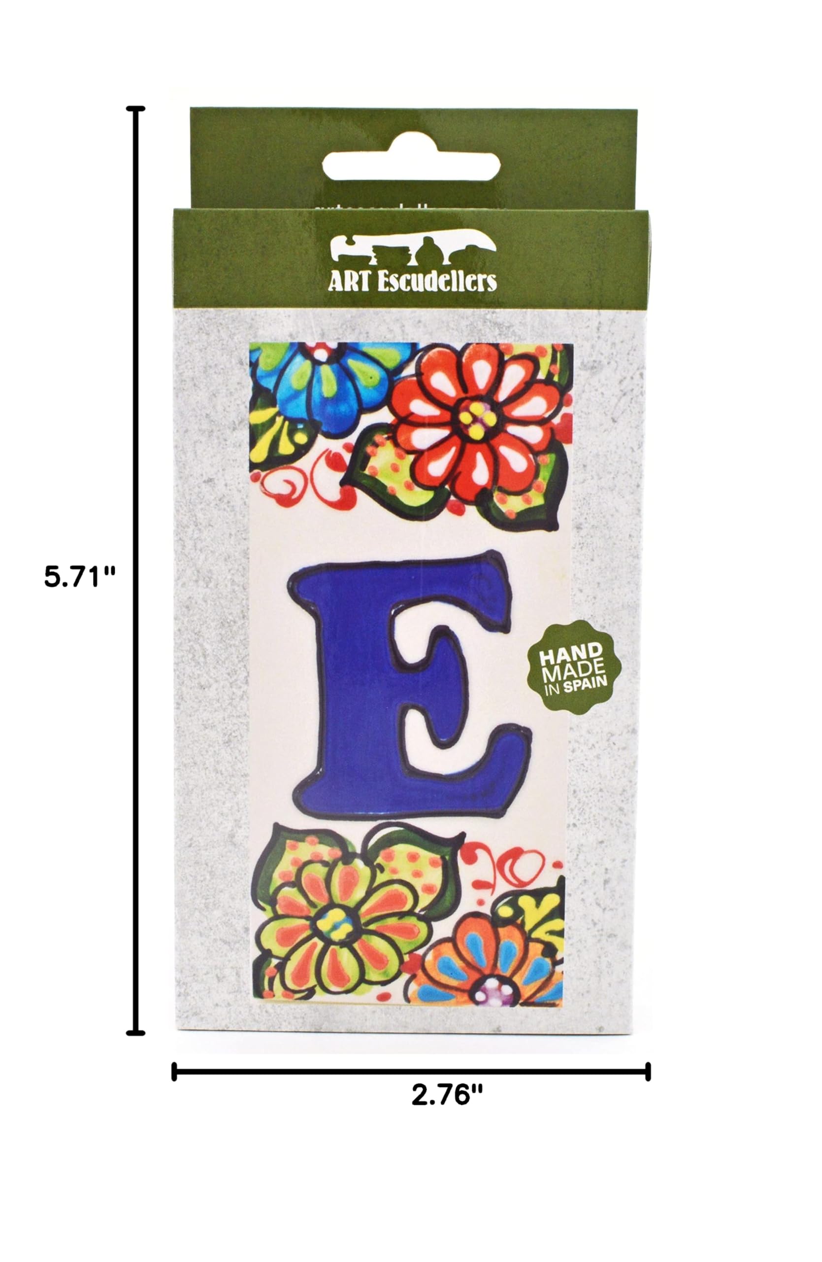 6 Inch Handpainted House Letter Tiles - Custom Address Signs, Names & Numbers for Home & Garden Decor - Durable Outdoor Address Plaques (Letter 