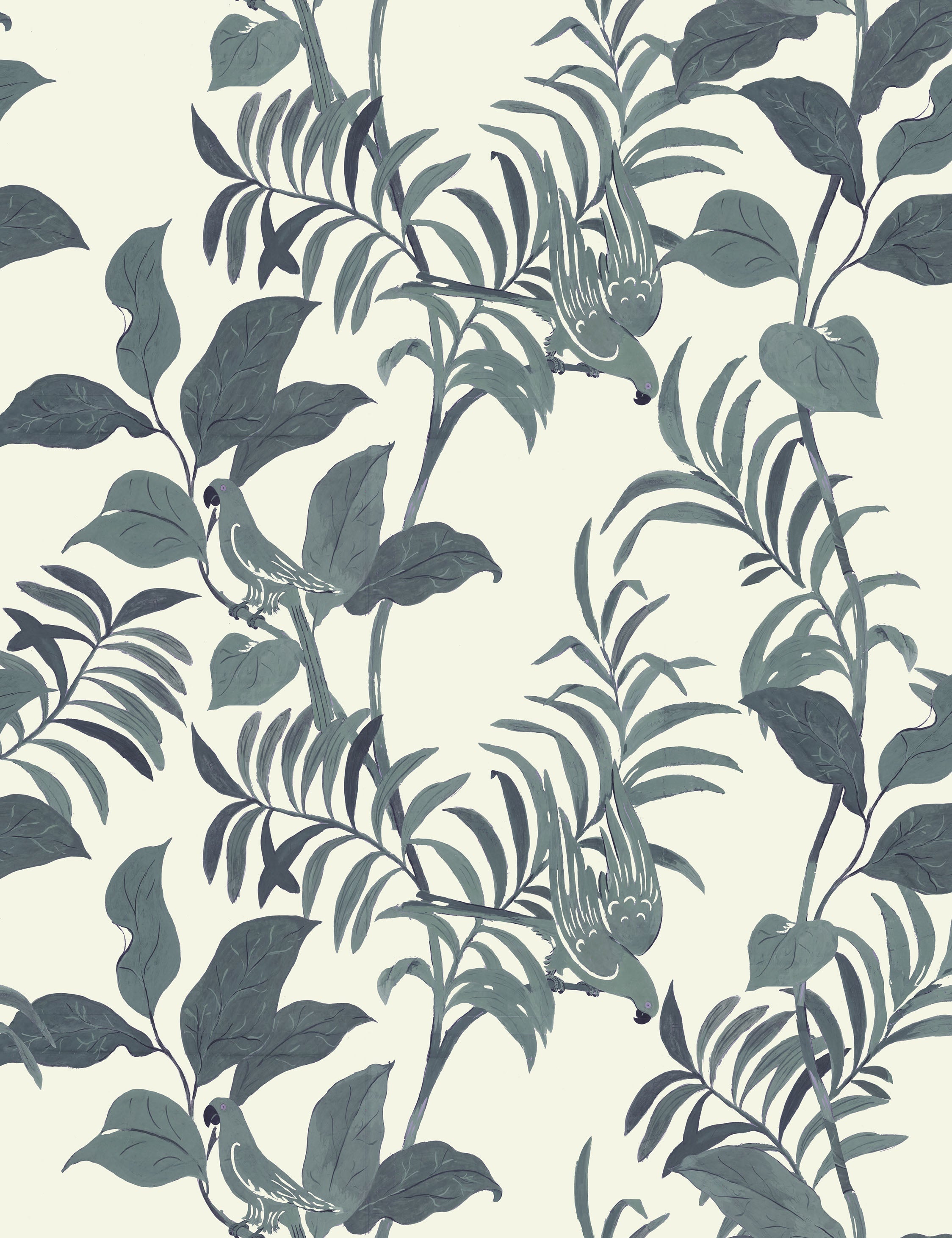 Paule Marrot Birds Wallpaper - Natural Botanical Design with Swatch Sample | Perfect for Nursery, Bedroom & Living Room Decor