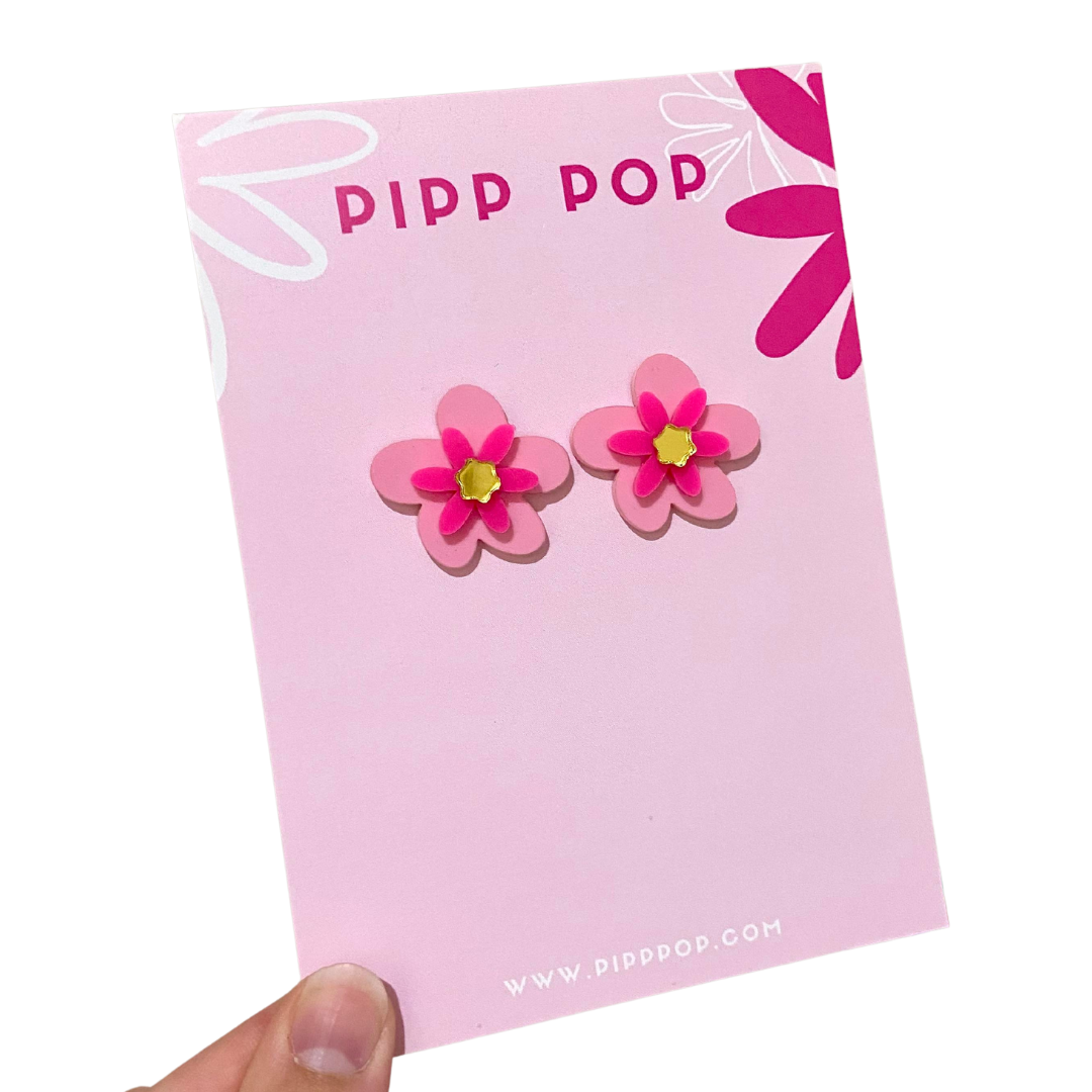 Jessie Flower Stud Earrings for Women - Dainty Floral Jewelry Gift for Her - Perfect for Everyday Wear, Date Night & Special Occasions