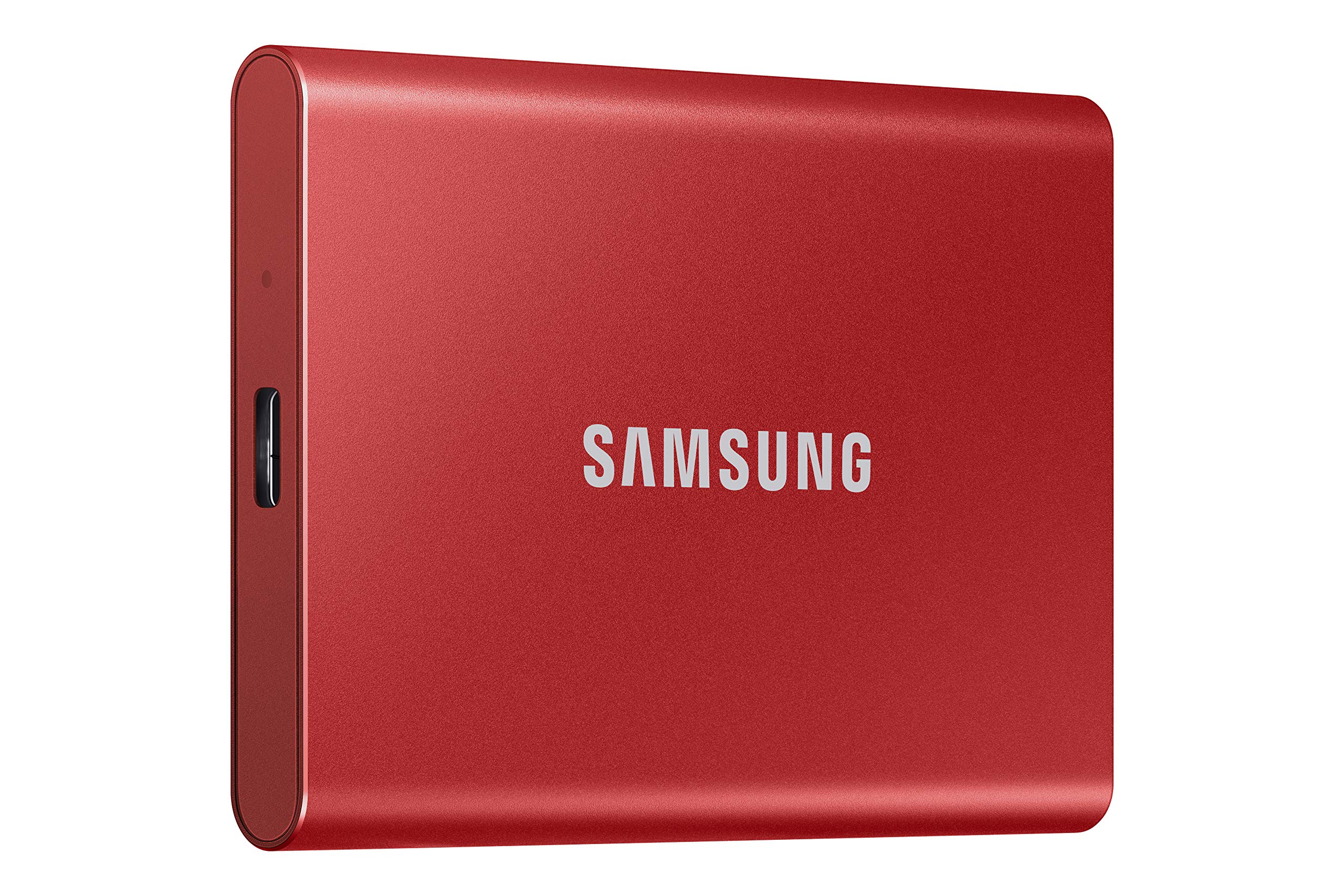 SAMSUNG T7 2TB Portable External SSD - Ultra Fast 1050MB/s USB 3.2 Gen 2 Solid State Drive - Compact & Reliable Storage for Gaming Laptops, College Students, Creative Professionals (MU-PC2T0R/AM, Red) - Perfect for Travel, Work & Backup Solutions