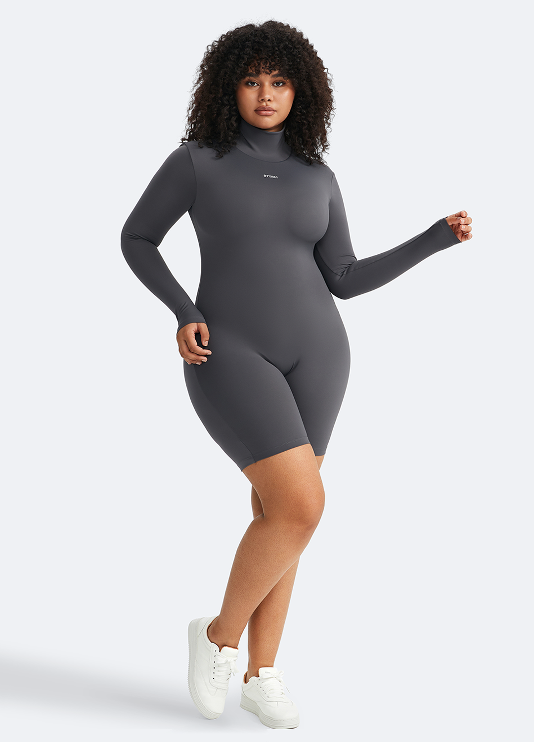 Classic Long Sleeve Romper for Women - Soft Cotton Jumpsuit with Pockets | Perfect for Casual Outings, Date Nights & Fall Layering