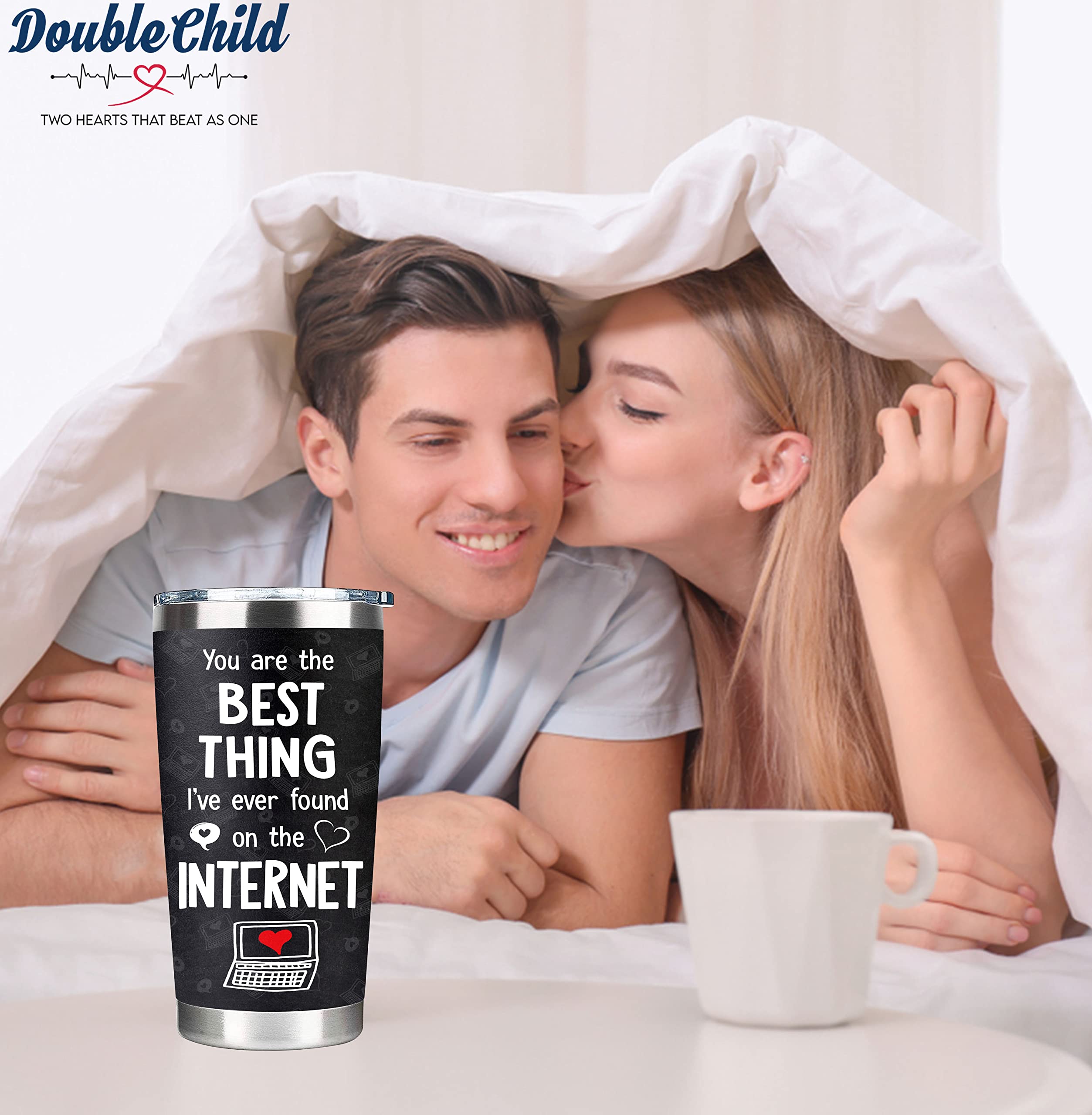 **20oz Insulated Tumbler for Men - Perfect Anniversary & Valentine's Day Gift for Husband, Boyfriend - Leakproof Travel Mug for Coffee, Gym & Office Use**