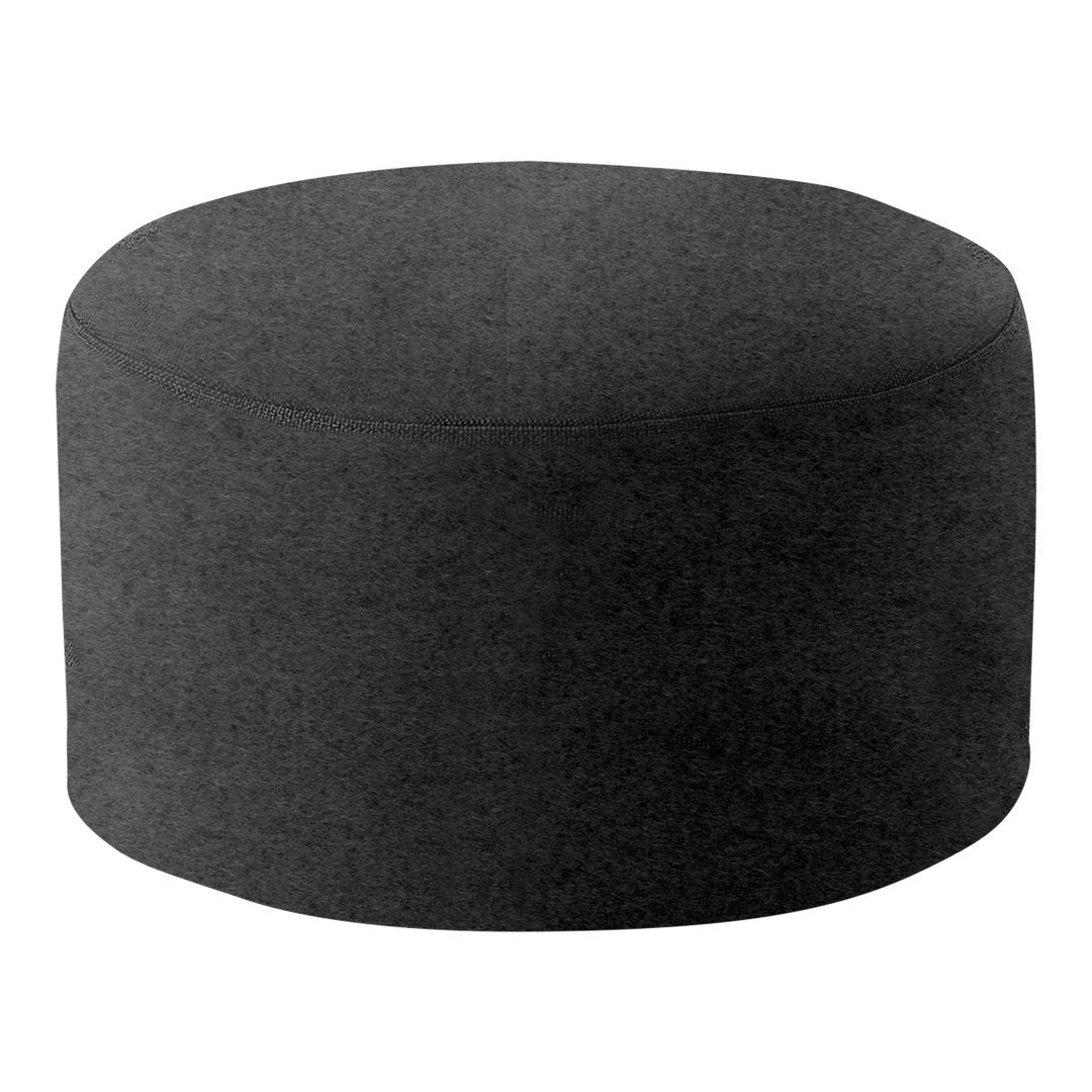 Softline Drum Pouf Ottoman - Round Footstool with Soft Fabric, Perfect for Living Room, Bedroom, or Nursery - Versatile Seating & Footrest for Home Decor