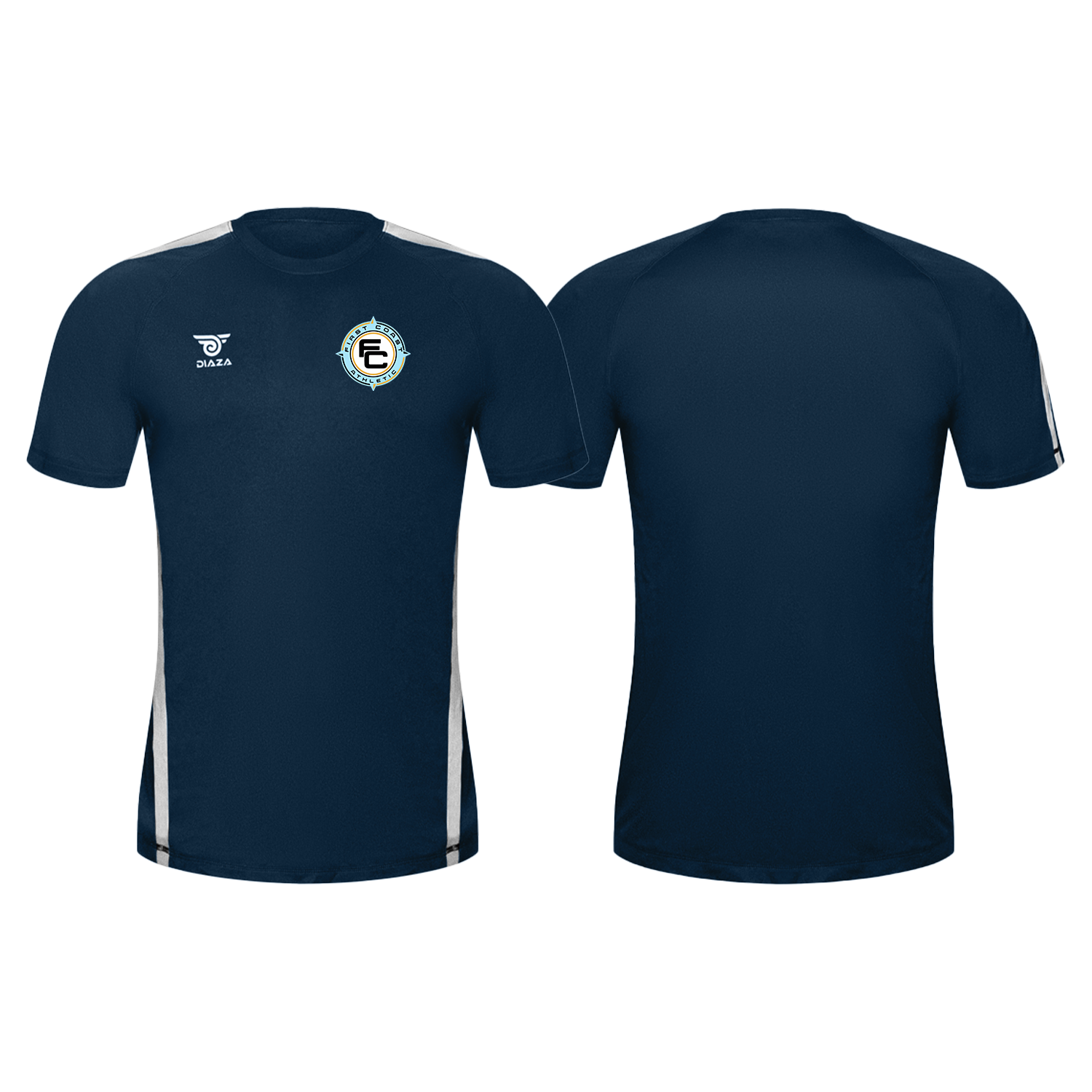First Coast Athletic City Training Jersey - Men's Breathable Performance Shirt, Blue & White - Perfect for Gym Workouts, Running & Sports Training