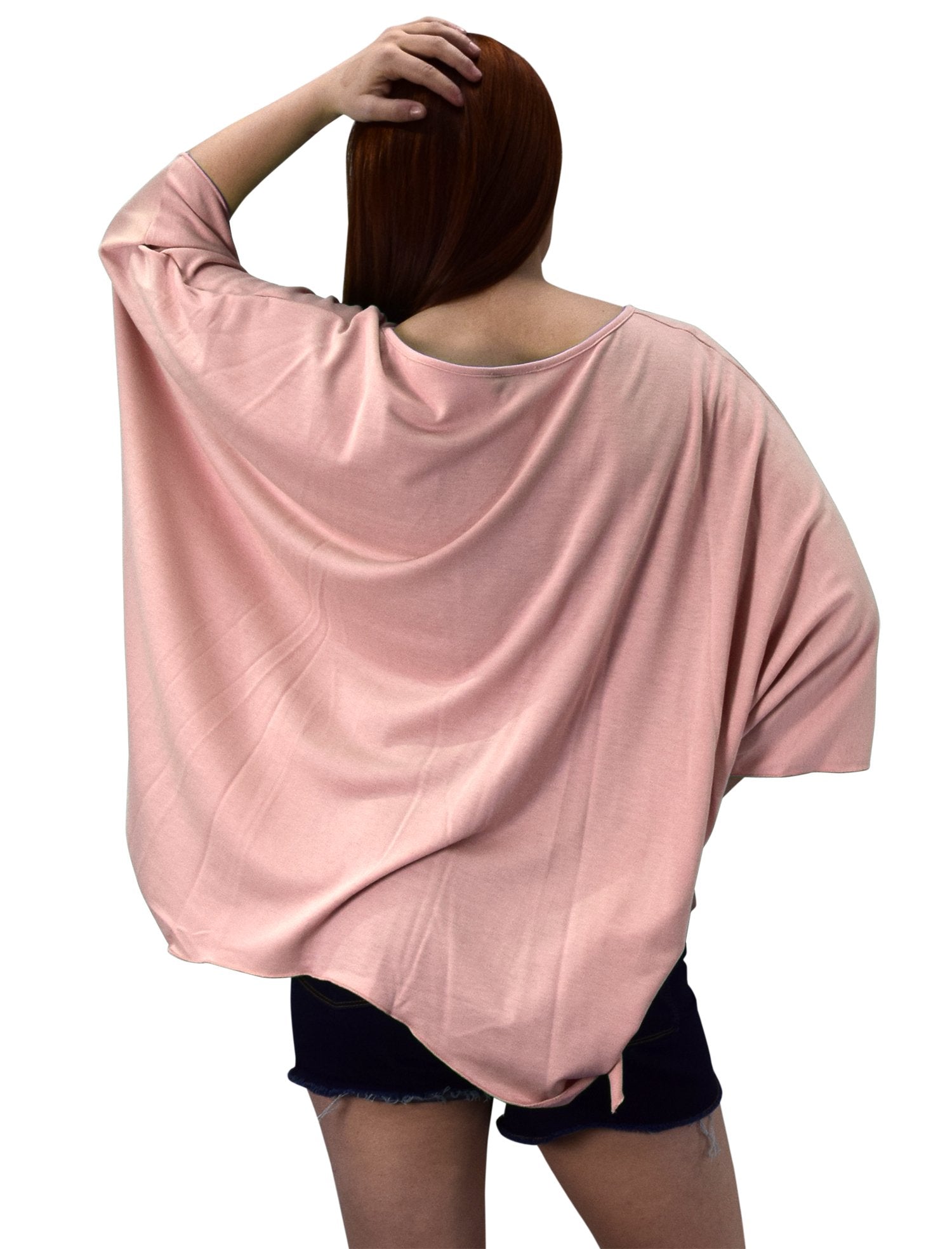 Women's Oversized Lunic Tops with Loose Silhouette & Asymmetrical Hem - Comfortable Boho Chic Blouse for Casual Wear, Layering, and Office Outfits