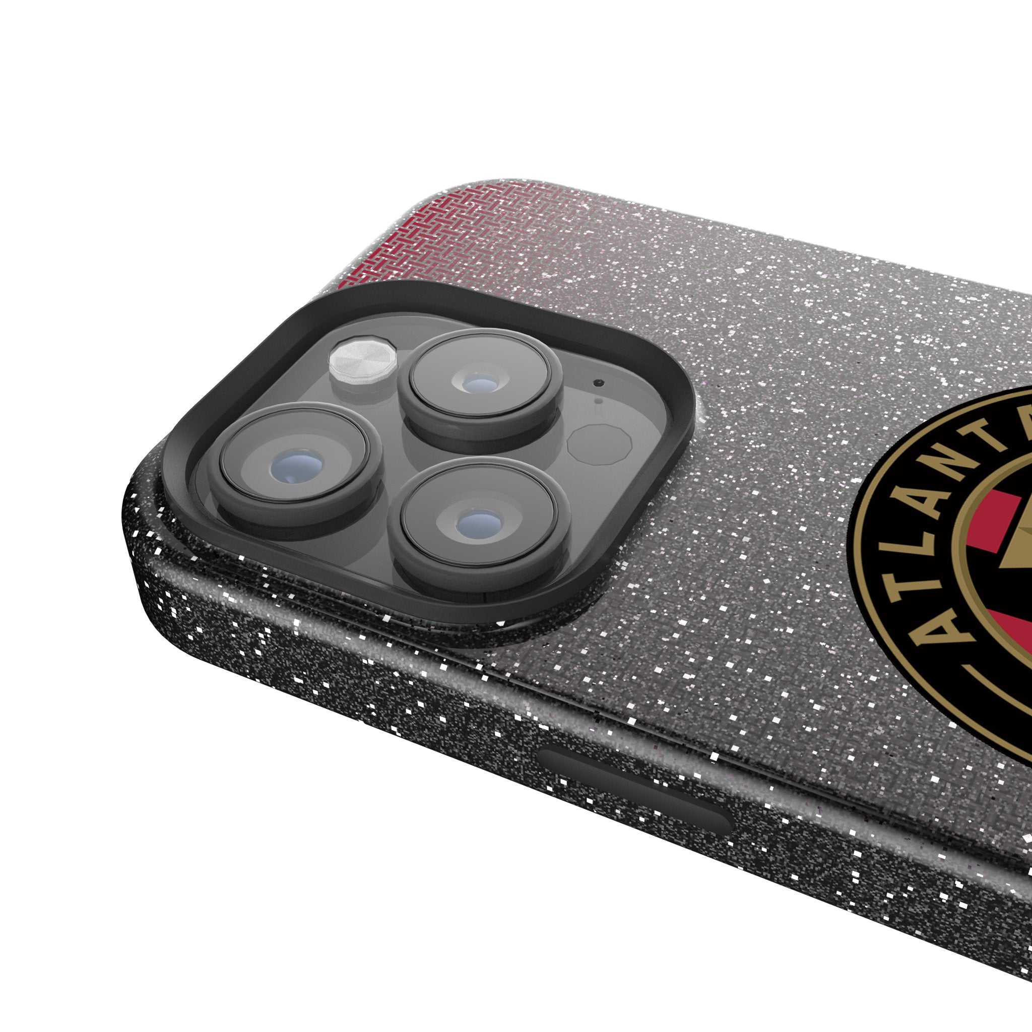 Atlanta United FC Rhinestone Glitter Phone Case for iPhone 14 13 12 11 Pro Max XR XS - Stylish Soccer Team Design with Bling for Fans - Perfect for Game Day & Everyday Use