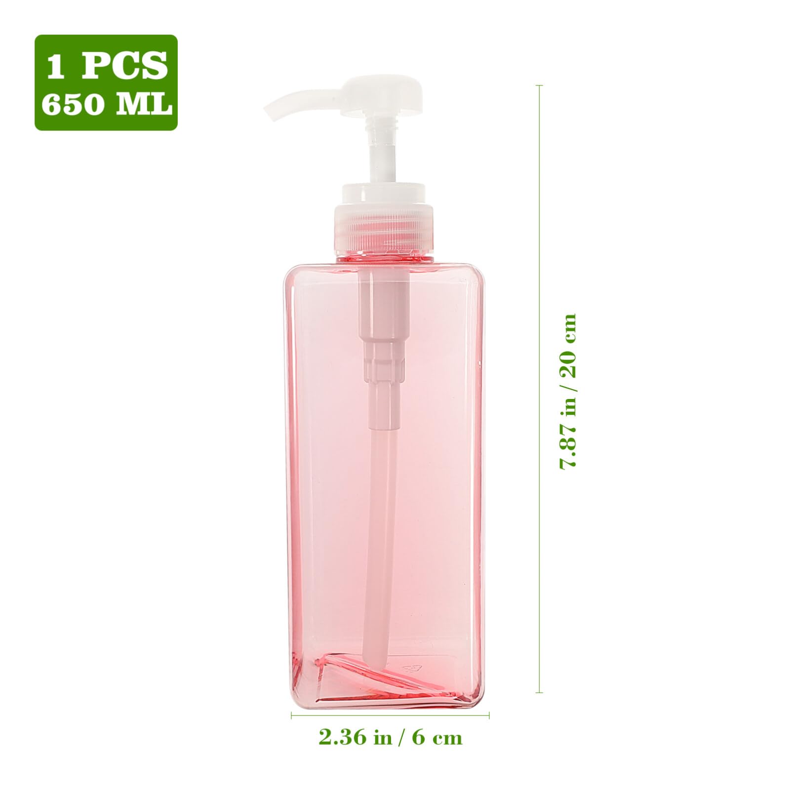 **Hemoton Square Empty Pump Bottle - Hand Soap Dispenser, Lotion Bottle, Foam Soap Dispenser for Travel, Shampoo & Body Wash - Perfect for Bathroom Sink, Kitchen, Salon & On-the-Go Use**