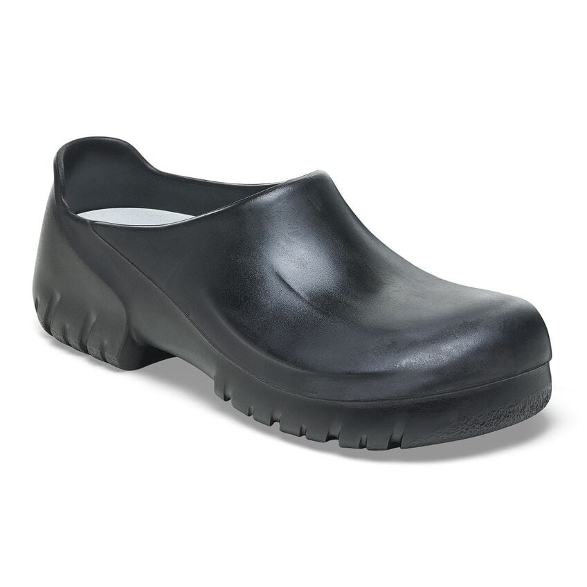 Birkenstock A640 Polyurethane Clog - Comfortable Black Slip-On Shoes for Men & Women | Perfect for Nurses, Chefs & Indoor/Outdoor Wear