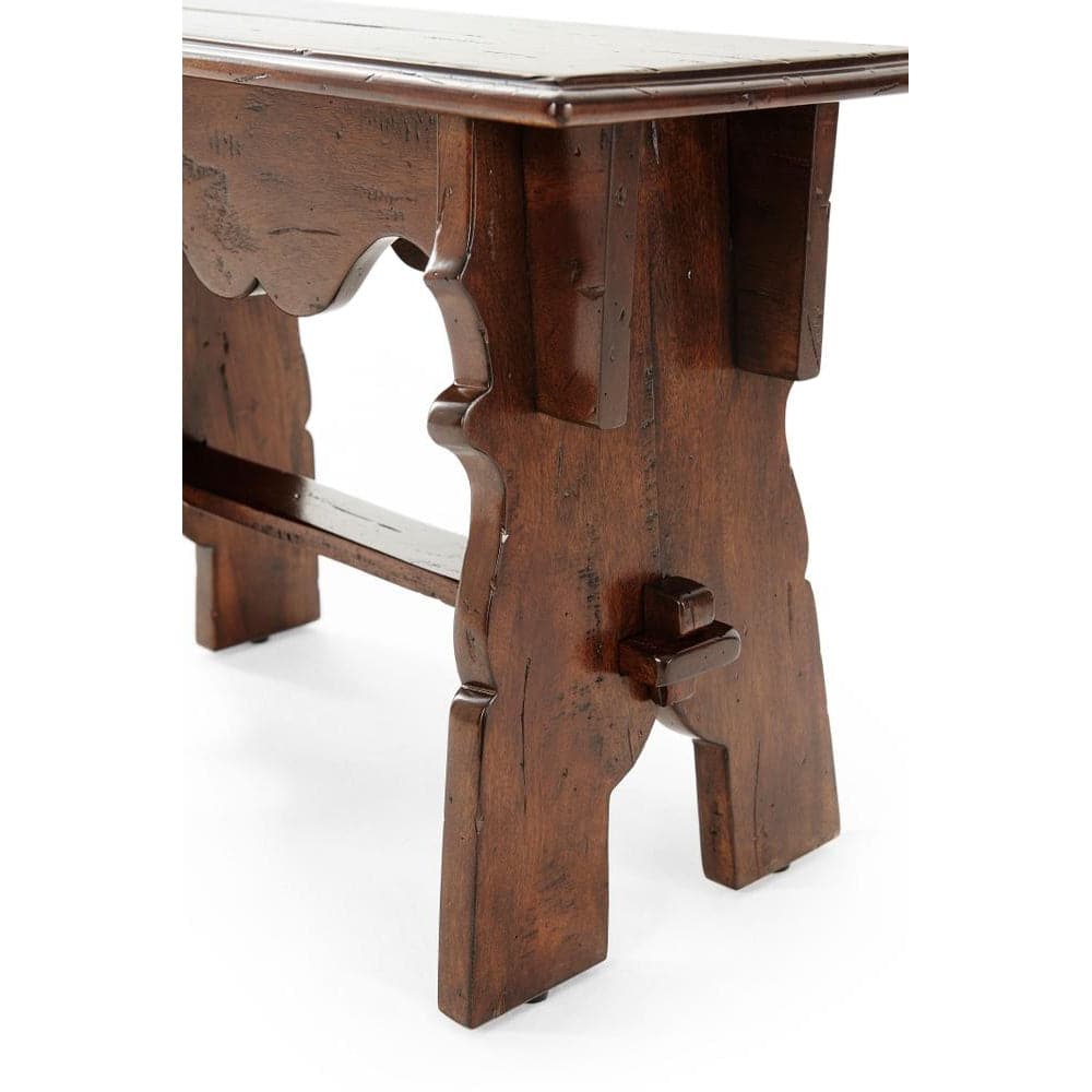 Antiqued Joynts Bench - Rustic Wooden Bench for Home, Garden & Patio - Perfect for Indoor & Outdoor Decor