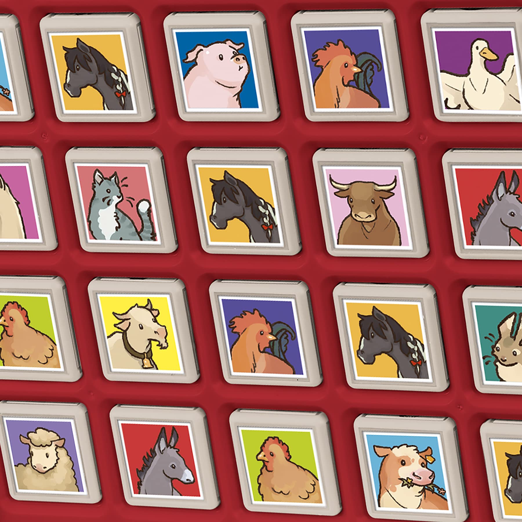 Farm Animals Matching Memory Game - Fun Family Board Game for Kids & Adults Ages 4+ - Educational Learning Game for 2 Players - Perfect for Birthday Parties, Family Game Nights & Preschool Learning Activities