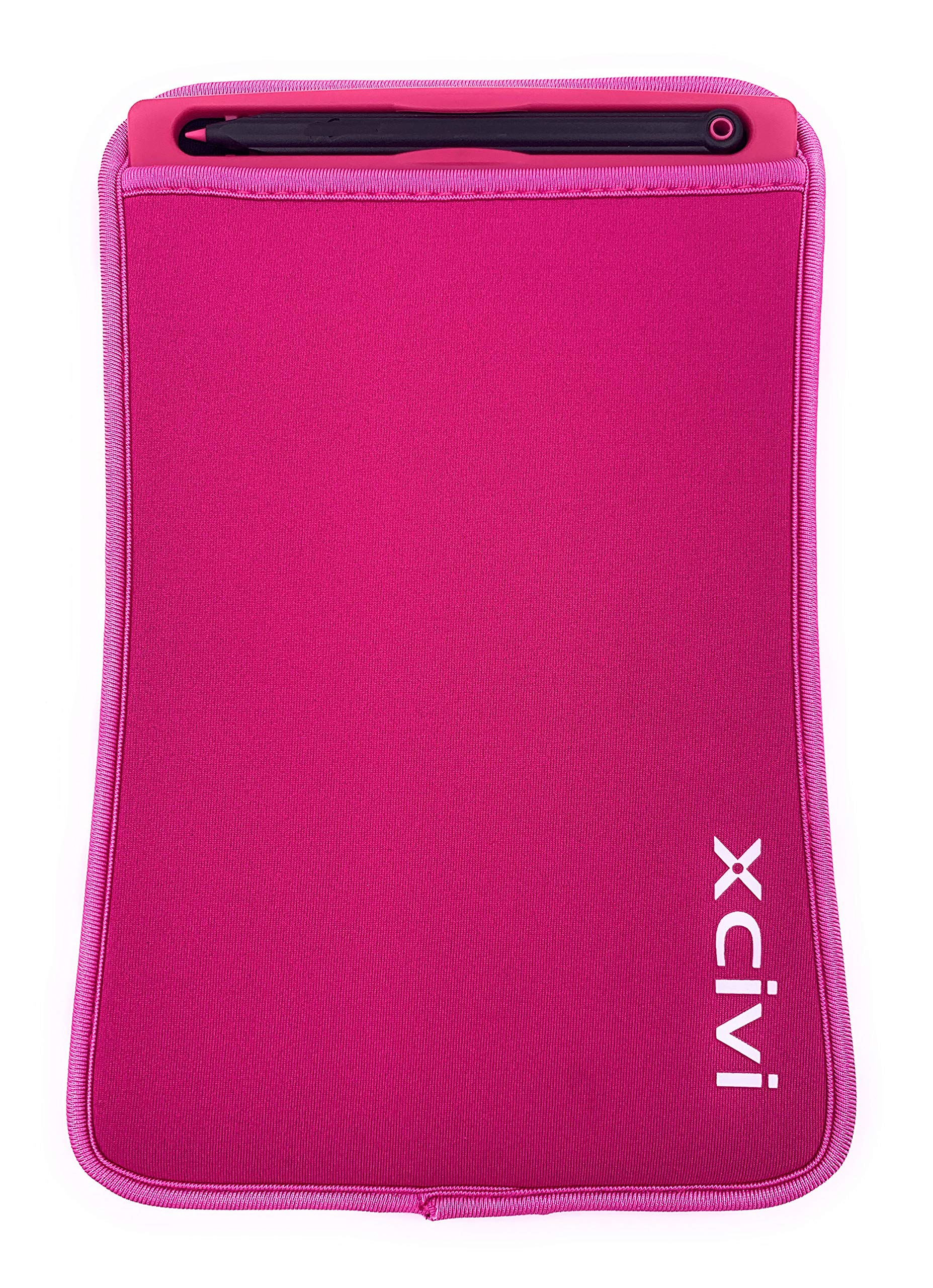 Neoprene Sleeve Case for Boogie Board Jot 8.5 LCD eWriter & Basics Reusable Writing Pad - Protective Cover for Kids, Students, Artists - Pink | Perfect for School, Travel, Office & Home Use