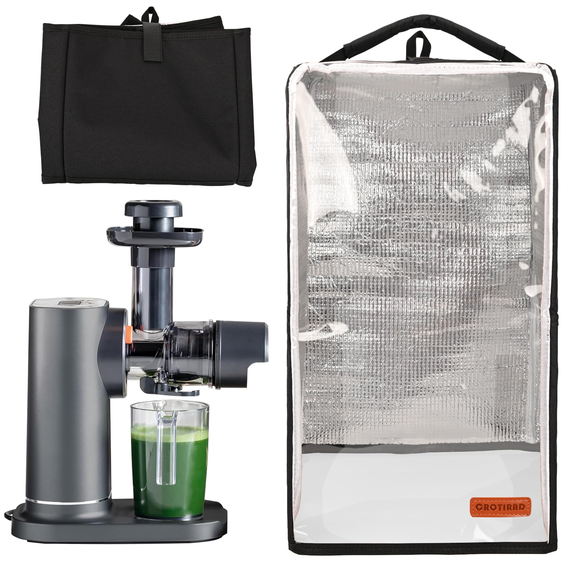 Ninja JC151 Juicer Dust Cover - Black NeverClog Cold Press Juicer Compatible Dust Protector with Hanging Strap | Perfect for Kitchen Countertop Storage & Travel Use