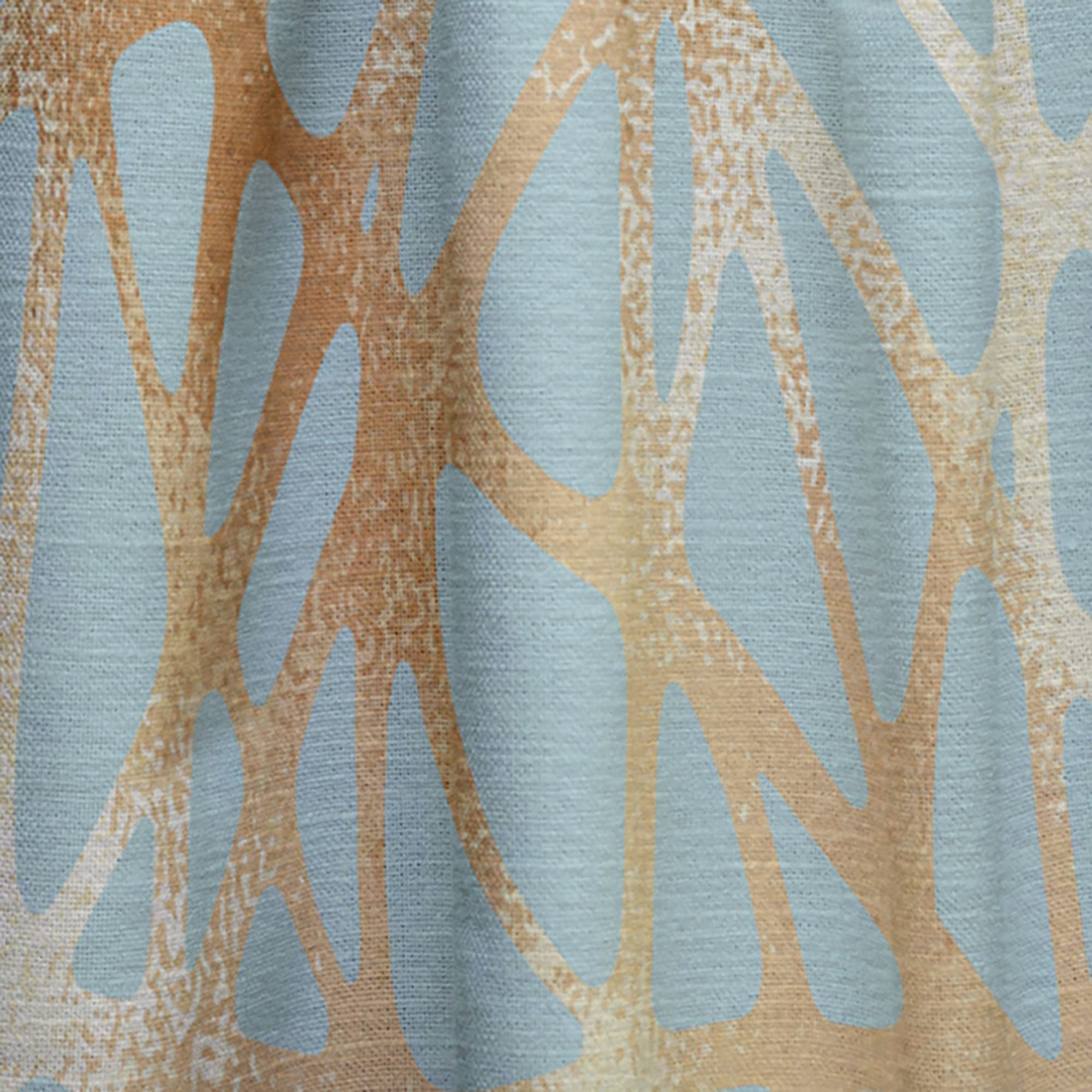 Golden Luxury Metallic Geometrics IV Thermal Insulated Curtains - 52x108 Single Panel for Bedroom & Living Room - Elegant Drapes for Home Decor, Blackout & Energy Saving