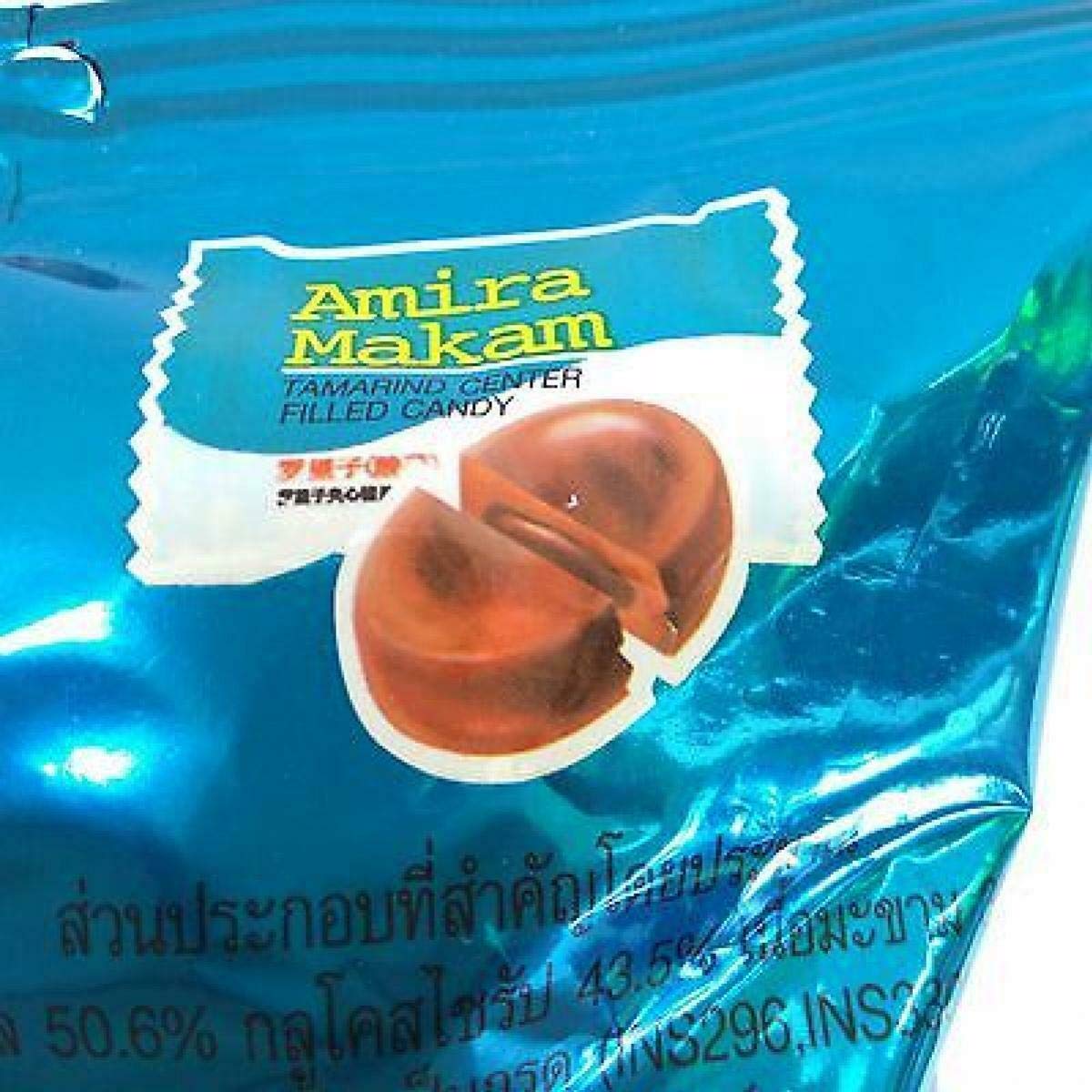 Amira Tamarind Candy - 100 Pieces Sweet & Sour Center Filled Tamarind Candy (300g) | Perfect for Snacking, Gifts & Mexican Candy Lovers