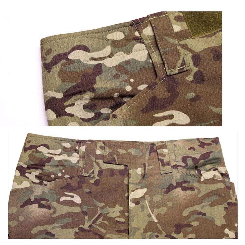 **Men's Tactical BDU Combat Uniform Set - Camouflage Hunting & Airsoft Shooting Shirt & Pants - Durable Outdoor Battle Dress for Military, Hunting & Tactical Training**    *(Perfect for Airsoft Games, Hunting Expeditions, Military Training & Outdoor Adventures)*