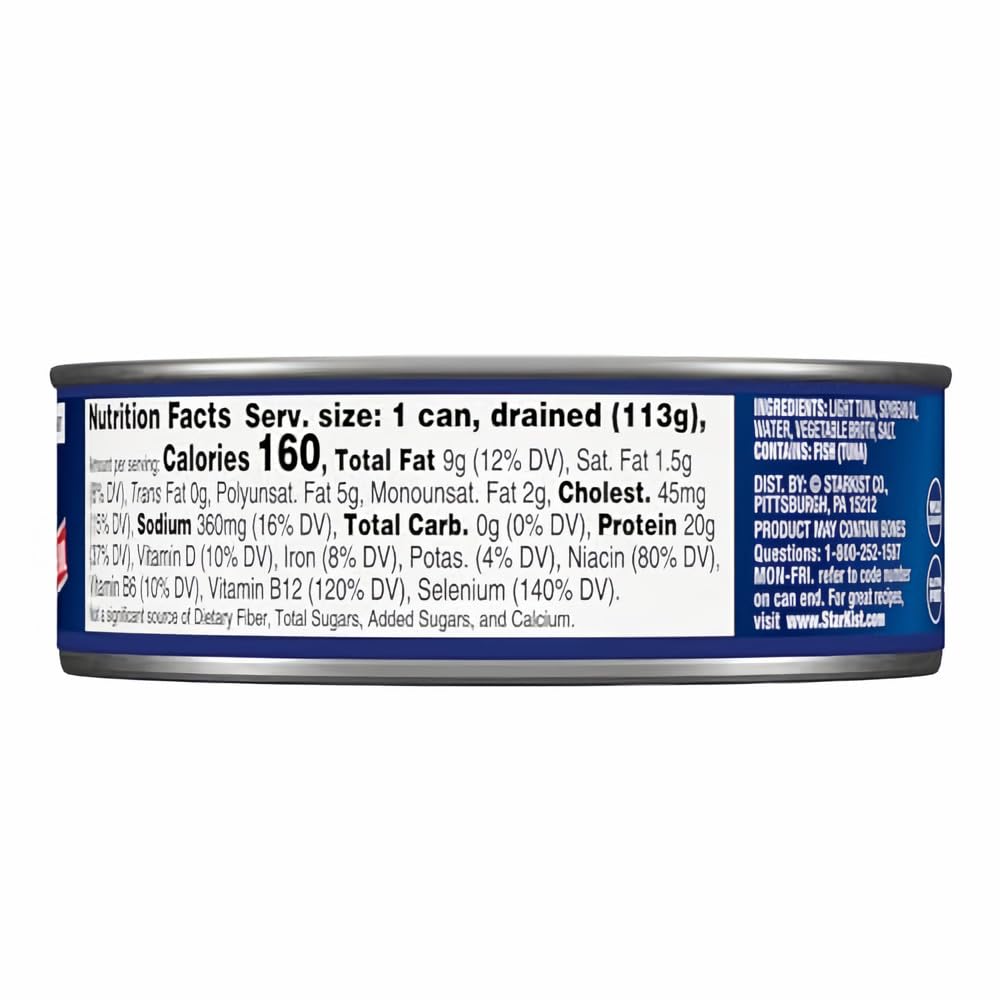 StarKist Chunk Light Tuna in Oil, 5 oz (6-Pack) - High Protein Canned Tuna for Salads, Sandwiches & Quick Meals - Shelf-Stable Pantry Essential
