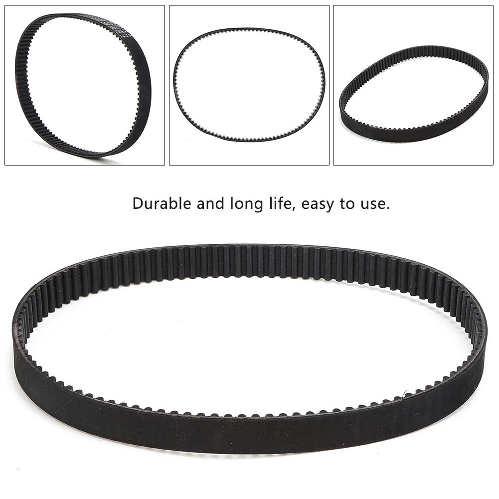 15mm/0.6in Drive Belt for Electric Scooters & E-Bikes - Lightweight Plastic Replacement Belt for Outdoor Use - Perfect for Commuting, Leisure Riding and Last-Mile Transportation (Black)