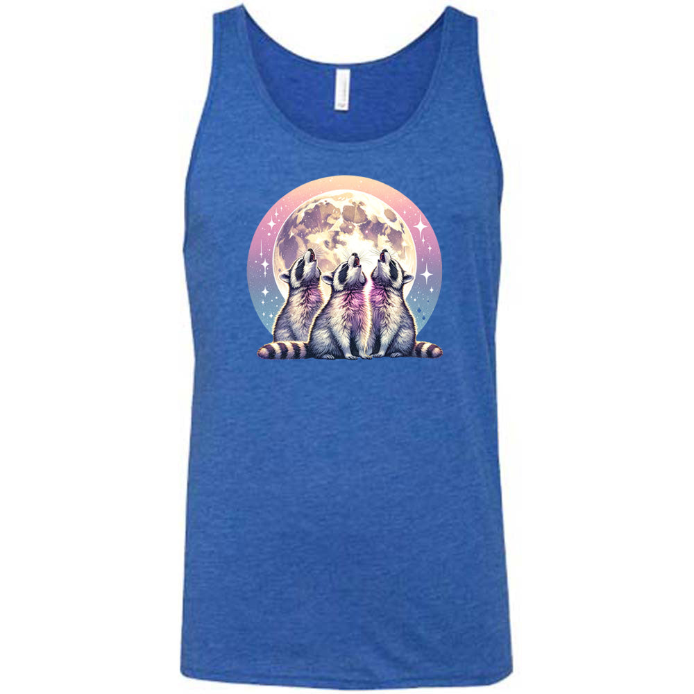 Stylish Raccoon Moon Graphic T-Shirt for Men & Women - Perfect for Casual Wear, Outdoor Adventures, and Animal Lover Gifts