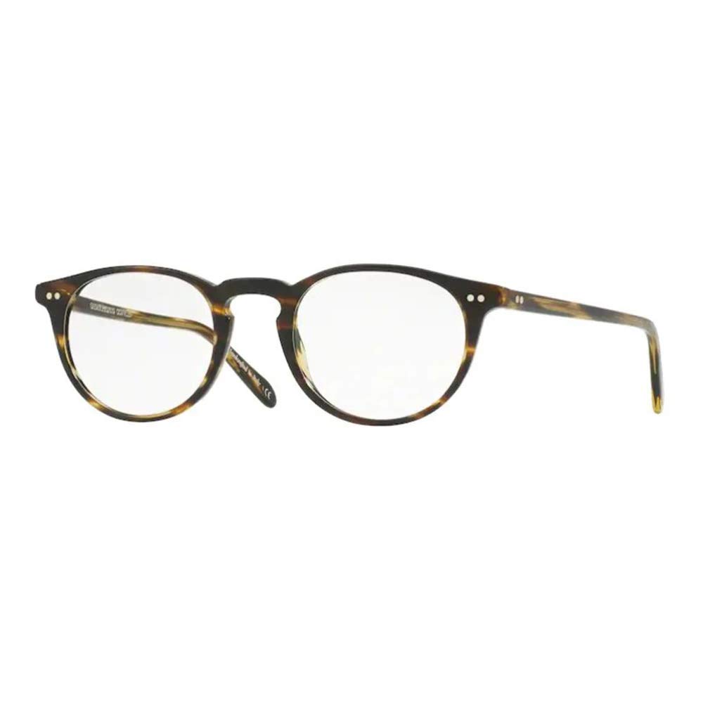 Oliver Peoples Rx Eyeglasses Frames Riley R 5004 1007 - 45x20mm Dark Mahogany Italian Acetate - Premium Prescription Glasses for Men & Women - Perfect for Office, Reading & Everyday Wear