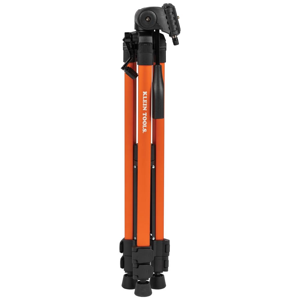 Klein Tools 69345 Flexible Aluminum Tripod with Mount - Lightweight & Adjustable for Laser Levels - Perfect for Construction, Surveying & DIY Projects