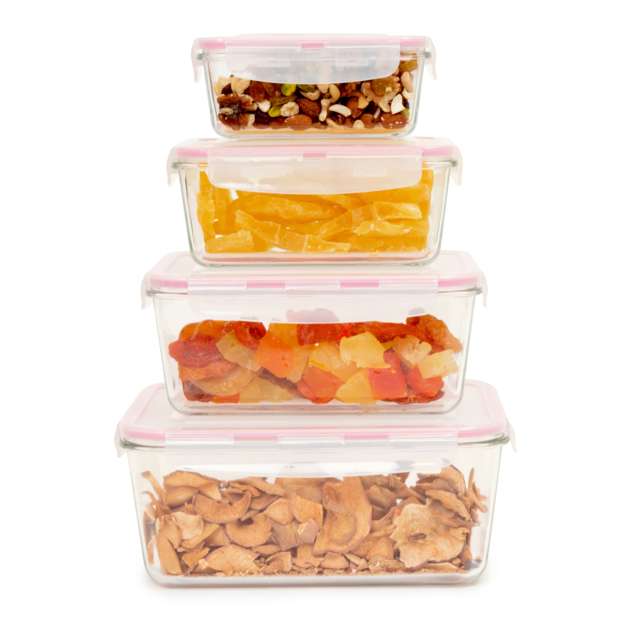 GlasLife® Airtight Rectangular Glass Food Storage Container with Lid - Perfect for Meal Prep, Pantry Organization & Leftovers Storage