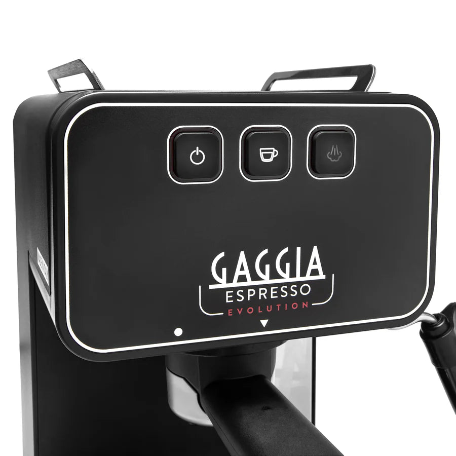 Gaggia Evolution Espresso Machine - Professional Italian Coffee Maker for Home Baristas | Perfect for Espresso, Cappuccino & Latte | Black