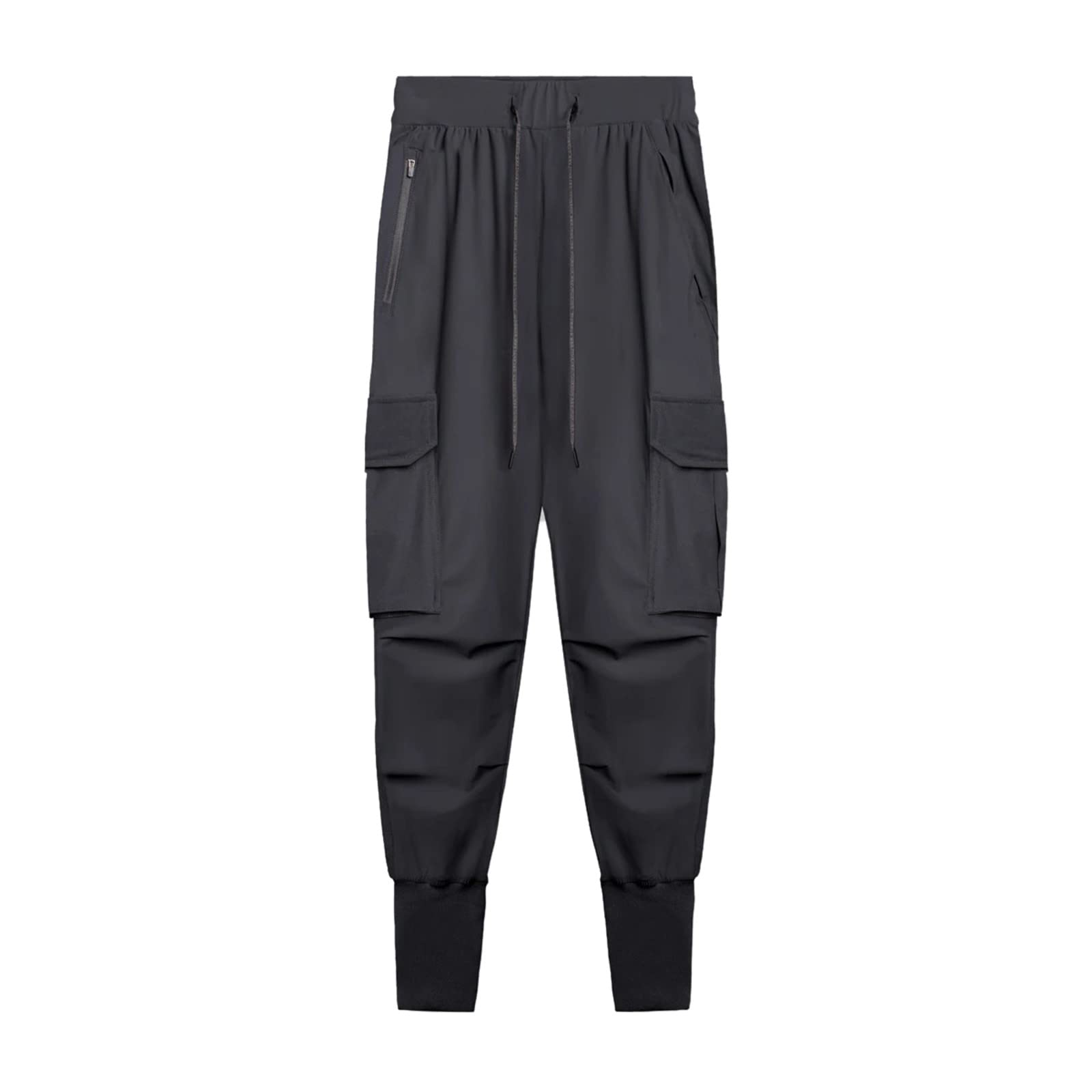 Bummyo Men's Athletic Jogger Pants - Lightweight Loose Fit Running Training Sweatpants with Pockets for Gym, Workout & Casual Wear