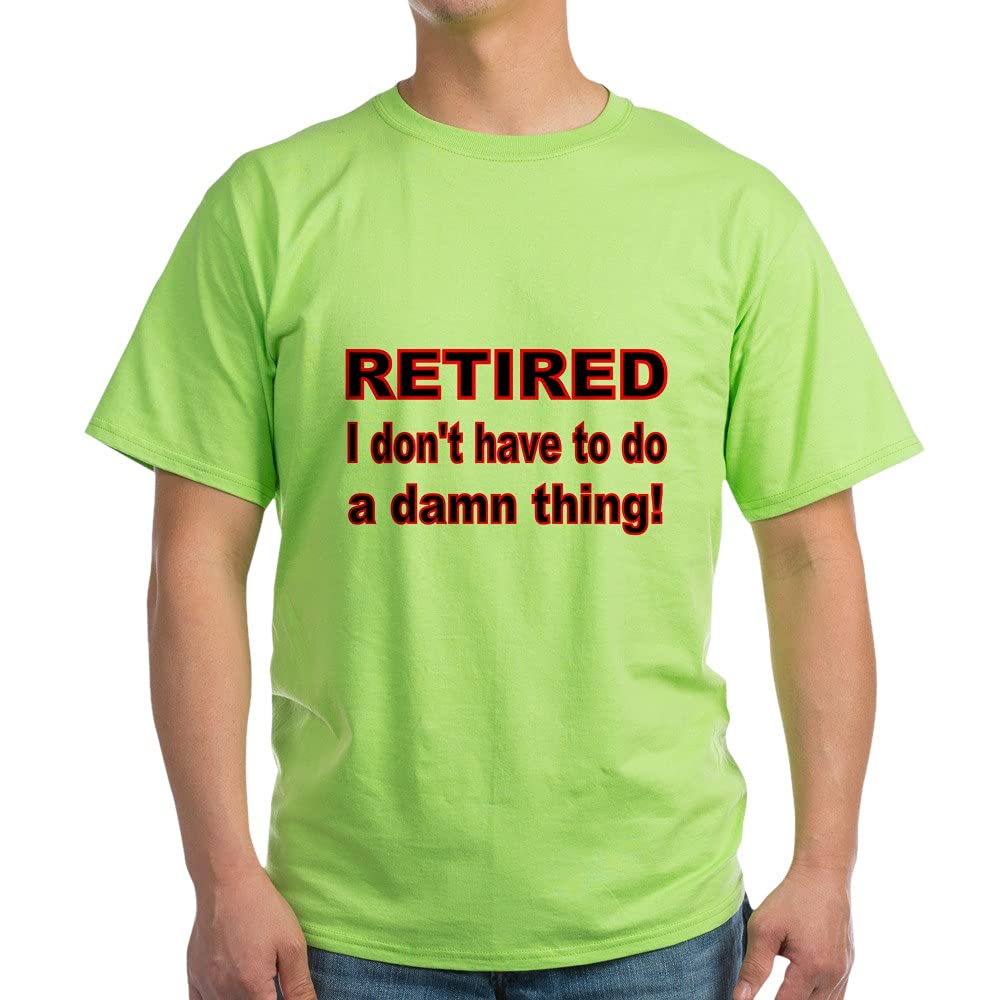 Retired T-Shirt 100% Cotton Comfortable Crewneck Tee for Men & Women - White Casual Shirt for Retirement Parties, Gifts & Everyday Wear