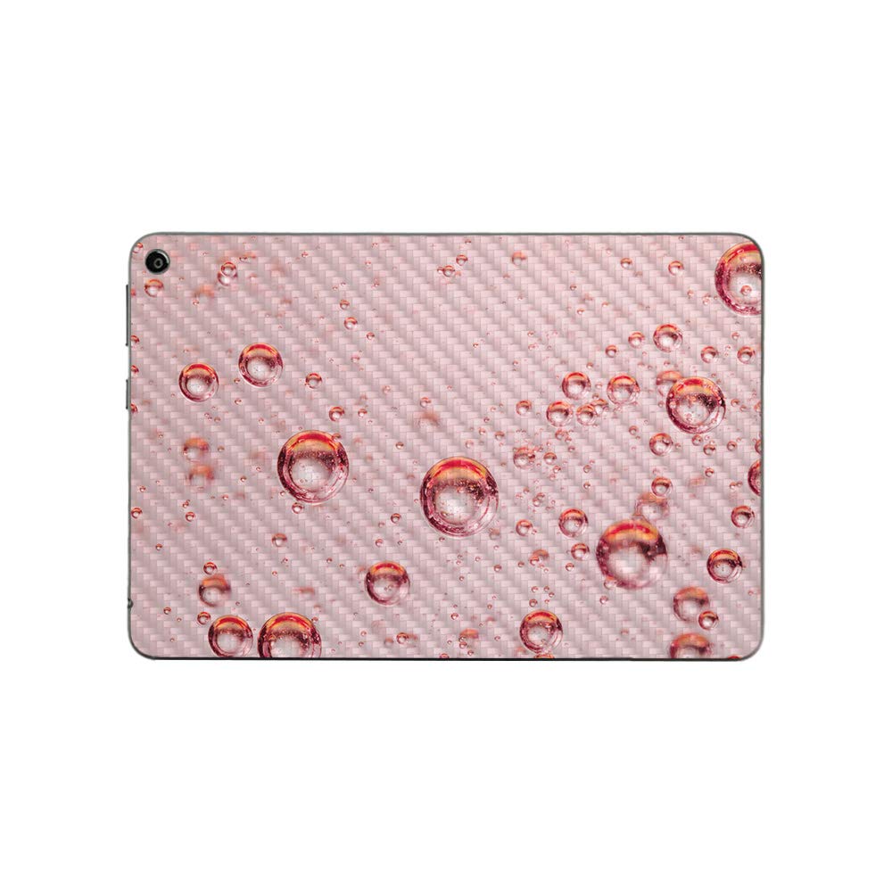MightySkins Carbon Fiber Skin for Amazon Fire HD 8 (2020) - Champagne Bubbles | Protective & Durable Textured Cover | Easy to Apply | Made in USA | Perfect for Home, Office & Travel Protection