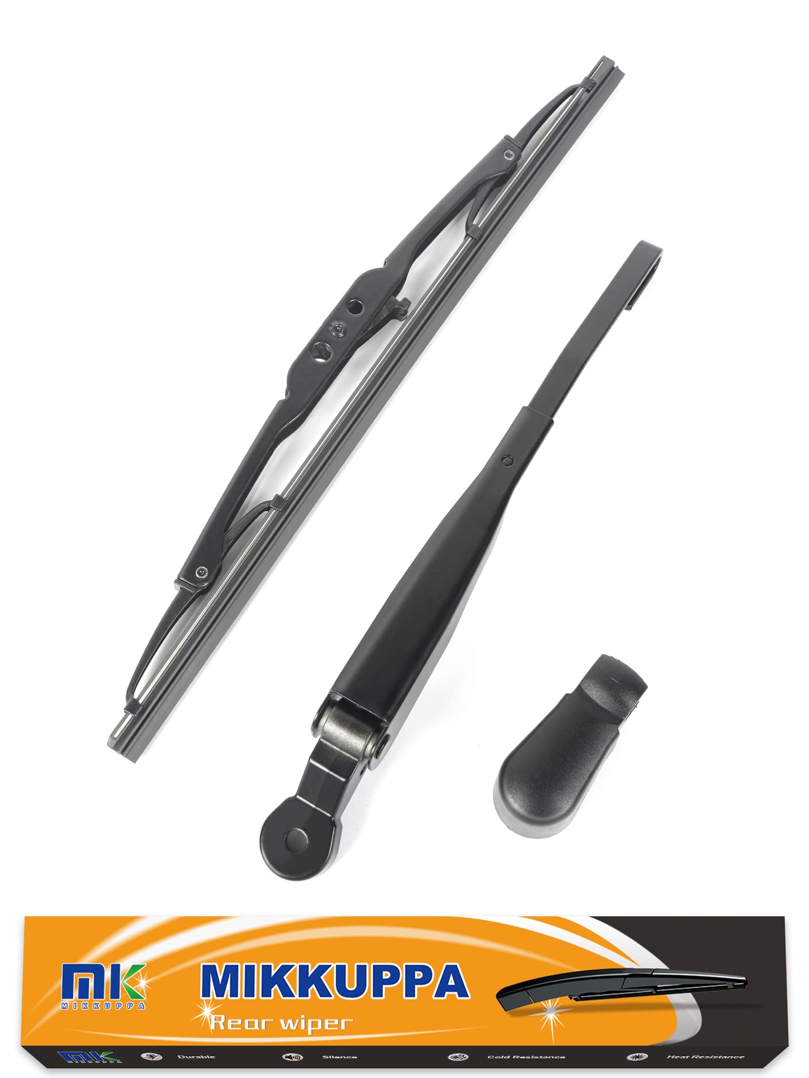 MIKKUPPA Rear Wiper Arm Blade Replacement for 2012-2016 Honda CR-V - All-Season Natural Rubber Back Windshield Wiper Kit - Perfect for Rain, Snow, and Year-Round Window Cleaning