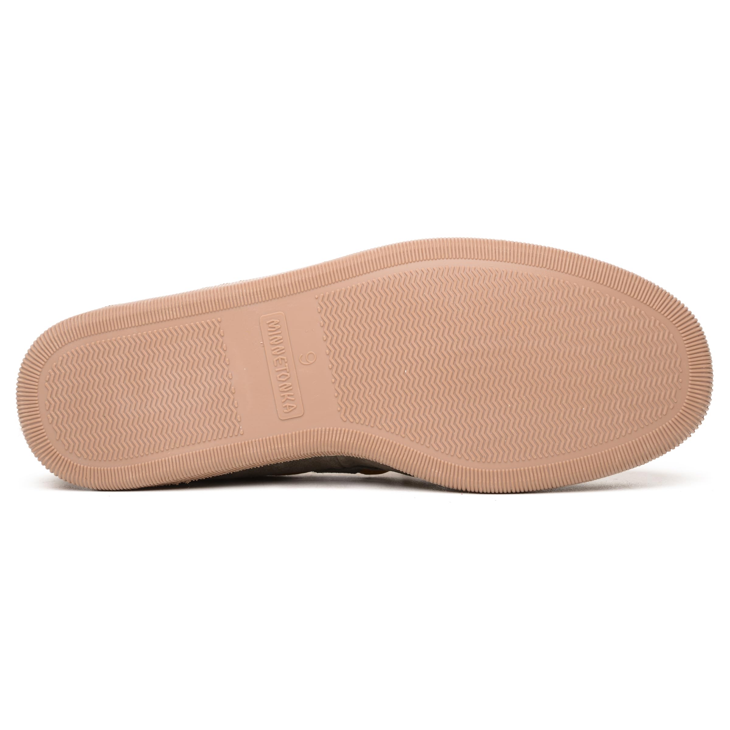 Minnetonka Men's Sheepskin Hardsole Moccasin Slippers - Comfortable Indoor/Outdoor House Shoes for Relaxation & Casual Wear