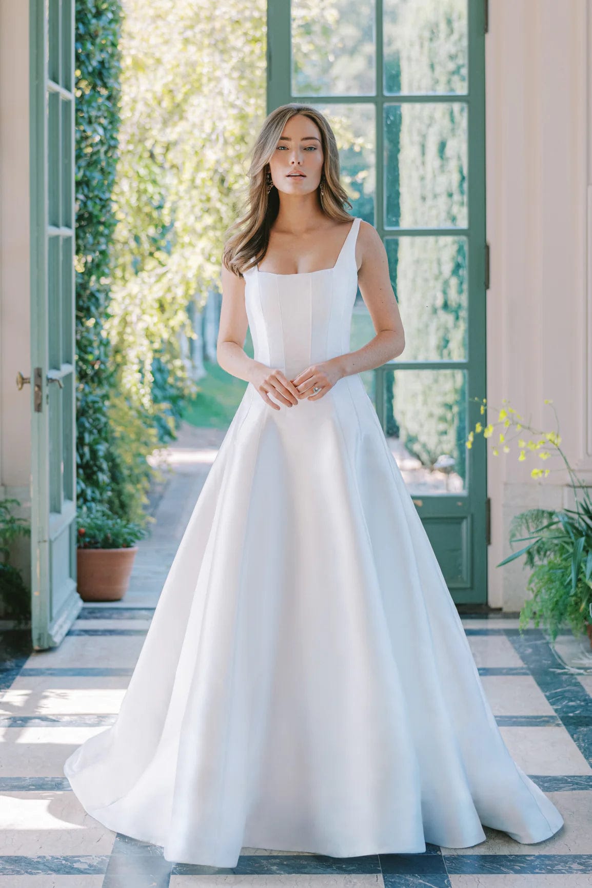Anne Barge Virtue Blue Willow Wedding Dress - Size 12 for Bridal Ceremony & Formal Events