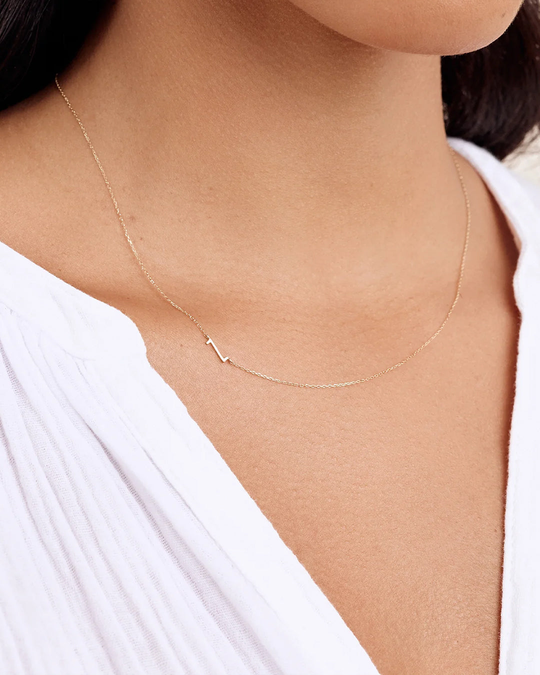 14K Gold Alphabet Necklace - Personalized Initial Pendant Jewelry for Women - Perfect for Gifts, Birthdays & Everyday Elegance