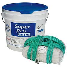 Bett's Super Pro 3/8 Inch Cast Fishing Net - Premium Saltwater & Freshwater Cast Net for Bait Fish, Shrimp, and Crabs - Perfect for Surf Fishing, Pier Fishing, and Kayak Fishing
