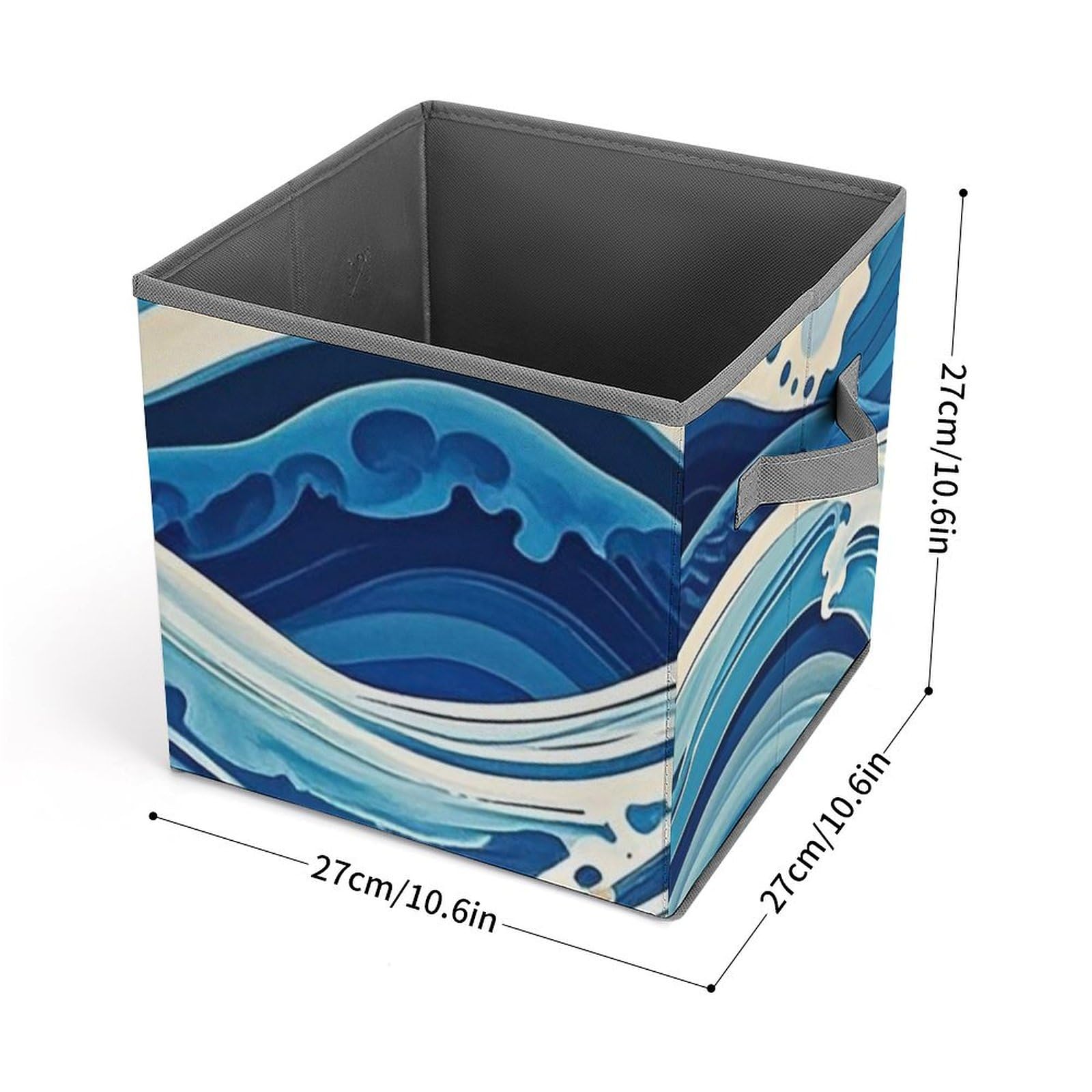 Blue Wave Collapsible Storage Bins - 10.6