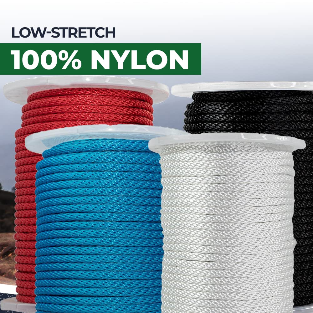 SGT KNOTS Solid Braid Nylon Utility Rope - 3/16