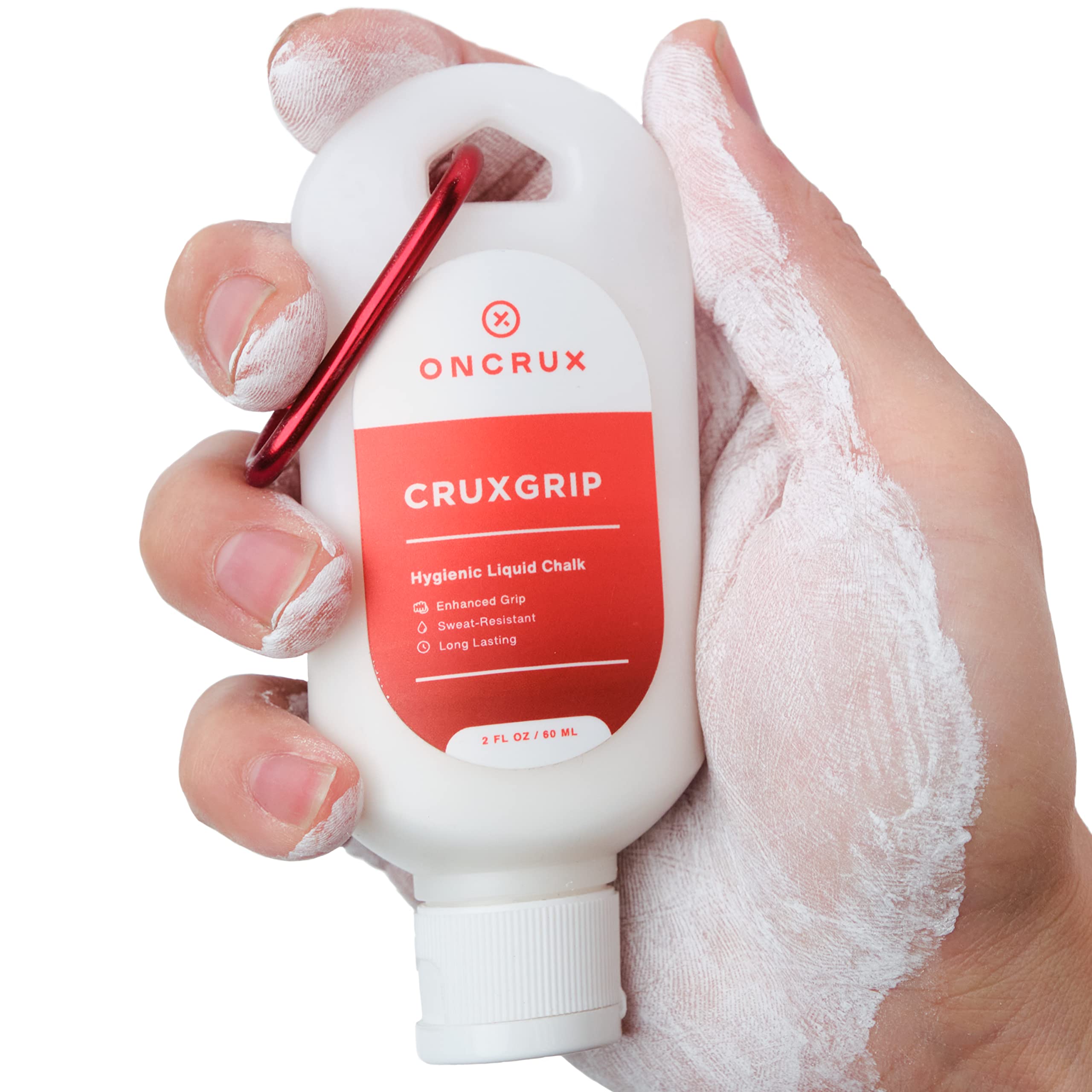 **Liquid Chalk for Weightlifting & Rock Climbing - Sweat-Resistant, Non-Mess Grip Enhancer - Made in USA - Ideal for Gymnastics, CrossFit, Powerlifting & Workouts**    *(Use for Better Grip During Intense Training, Gym Sessions & Outdoor Sports)*